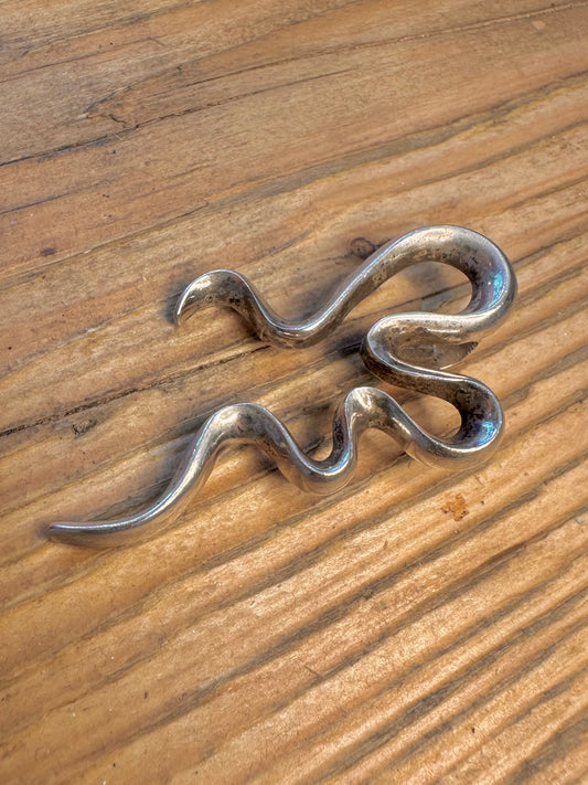 Abstract Squiggle 925 Sterling Silver Pendant