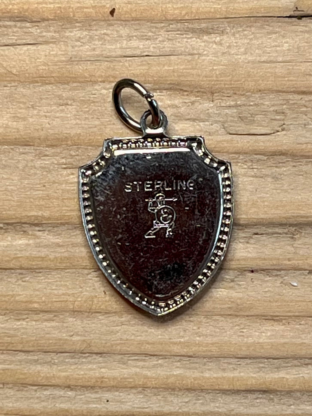 Virginia City Nevada Shield 925 Sterling Silver Pendant