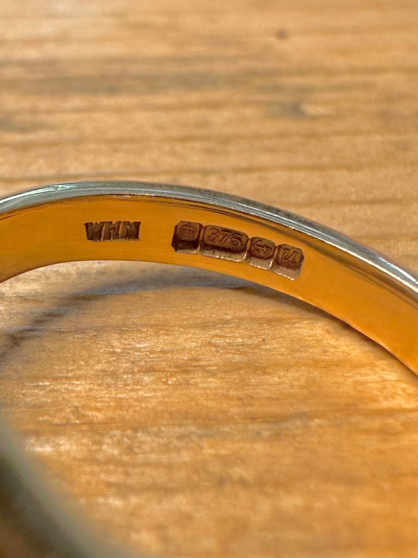 Vintage 1994 9ct Gold Signet Size M1/2 Ring