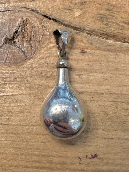 Vintage Perfume Bottle 925 Silver Pendant