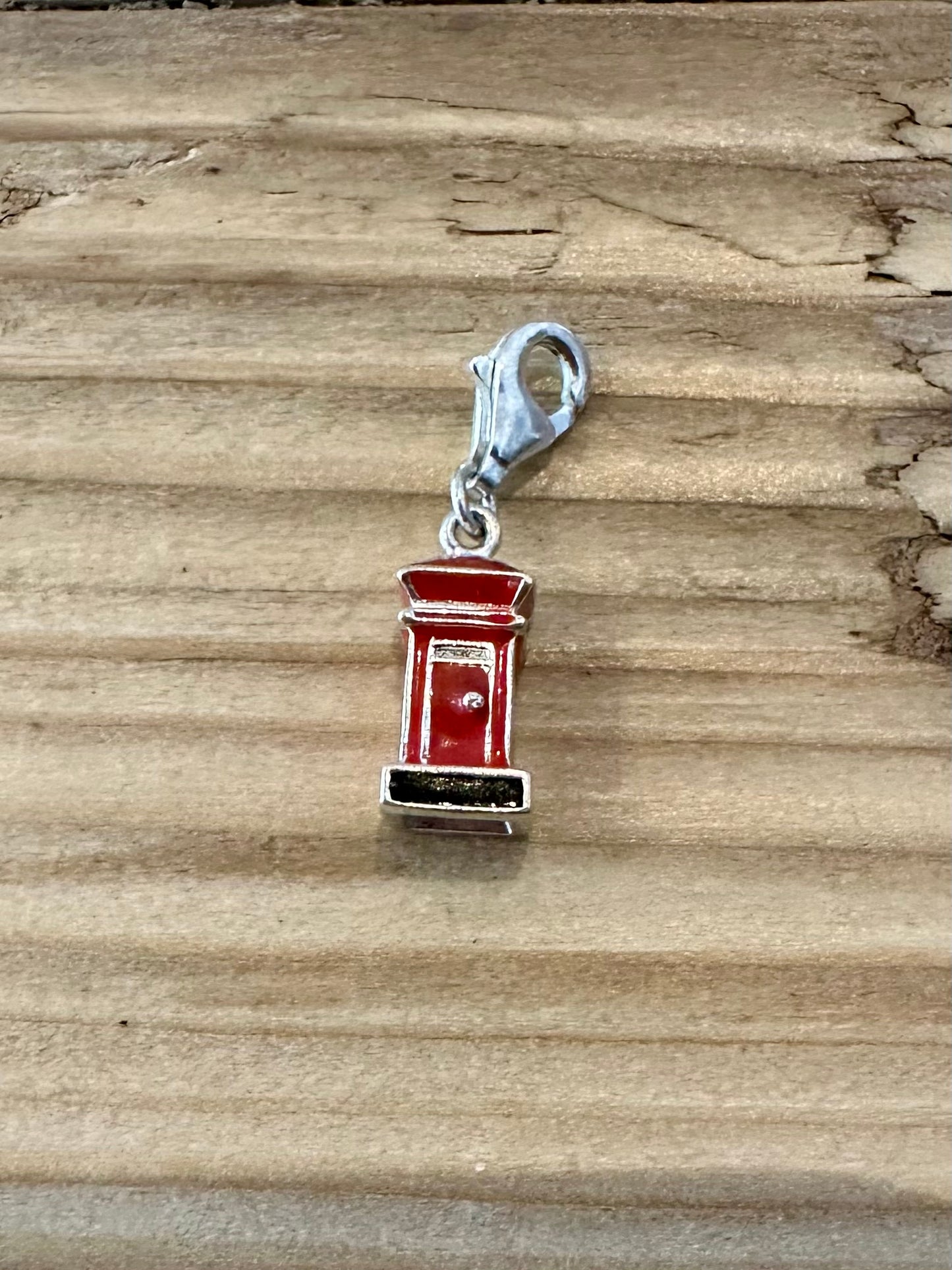 Modern Telephone Box 925 Silver Pendant