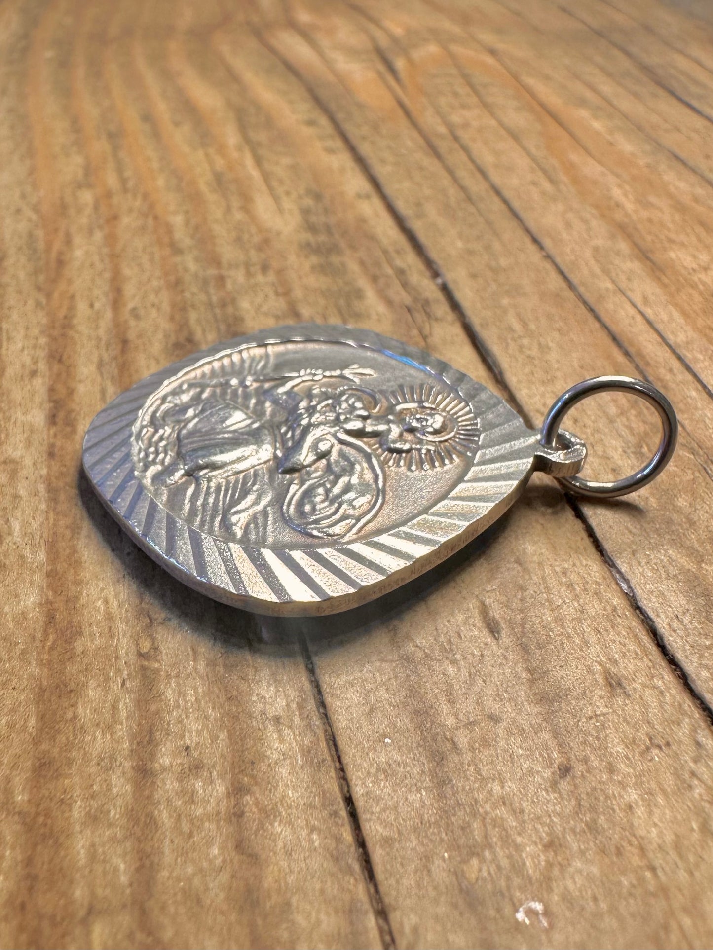 Georg Jensen Ltd 1973 Large St Christopher 925 Sterling Silver Pendant