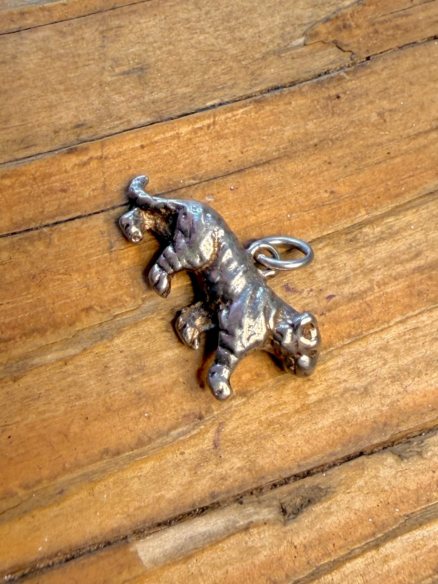 Tiger Charm 925 Sterling Silver Pendant