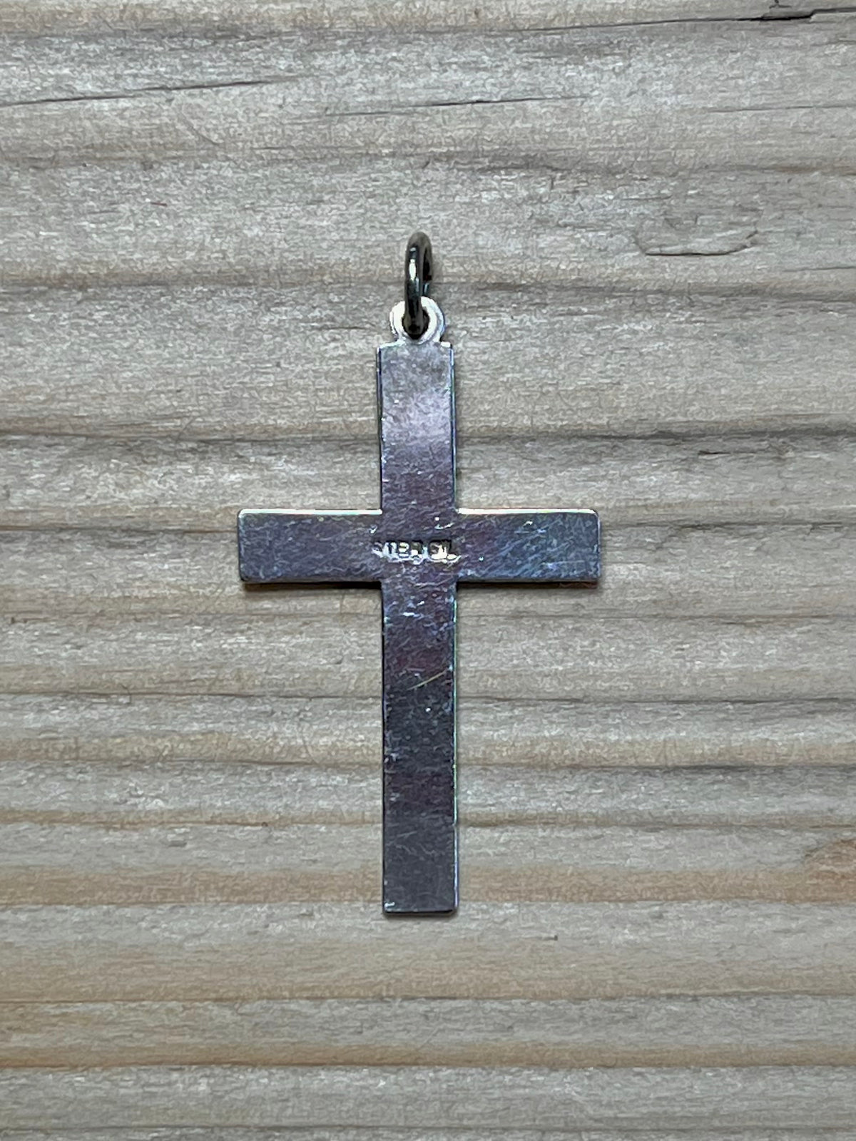 Swirl Engraved Cross 925 Sterling Silver Pendant