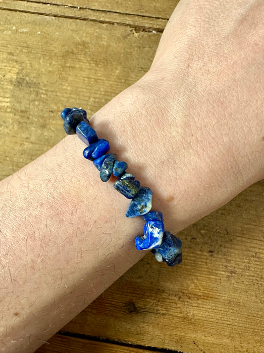 Lapis Stretchable String Bracelet