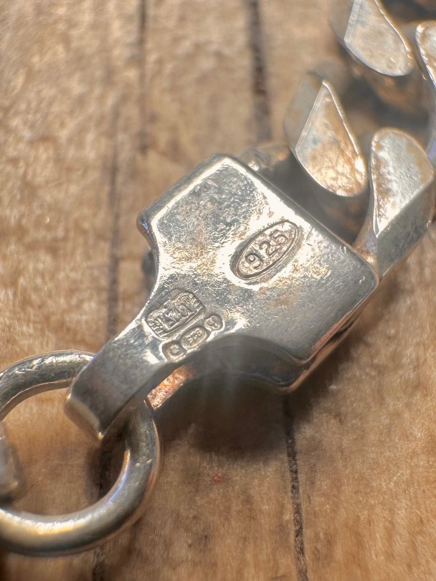 Vintage Curb Chain Italy 925 Sterling Silver 20 inch Necklace