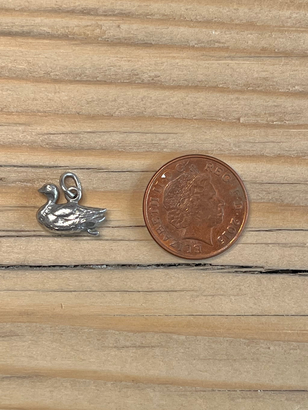 Small Duck 925 Sterling Silver Pendant