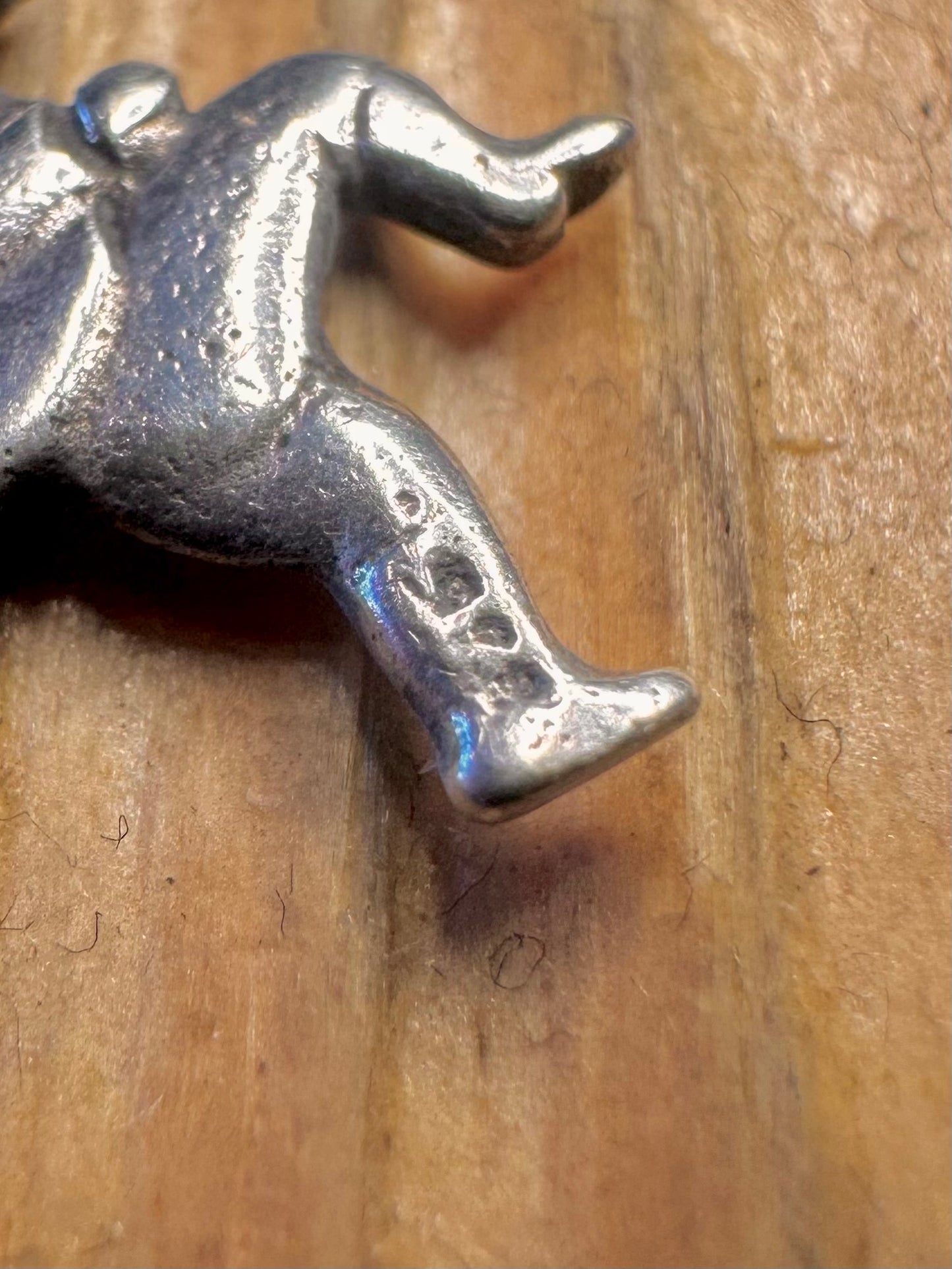 Sneaking Gnome 925 Sterling Silver Pendant