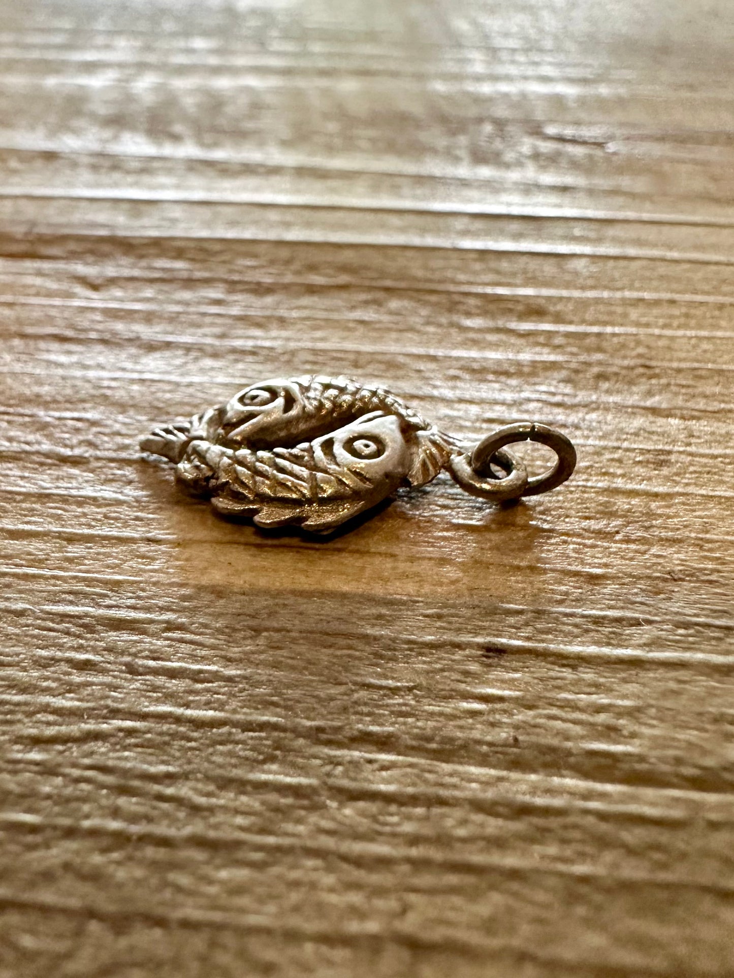 Vintage Twin Fish 925 Silver Charm Pendant