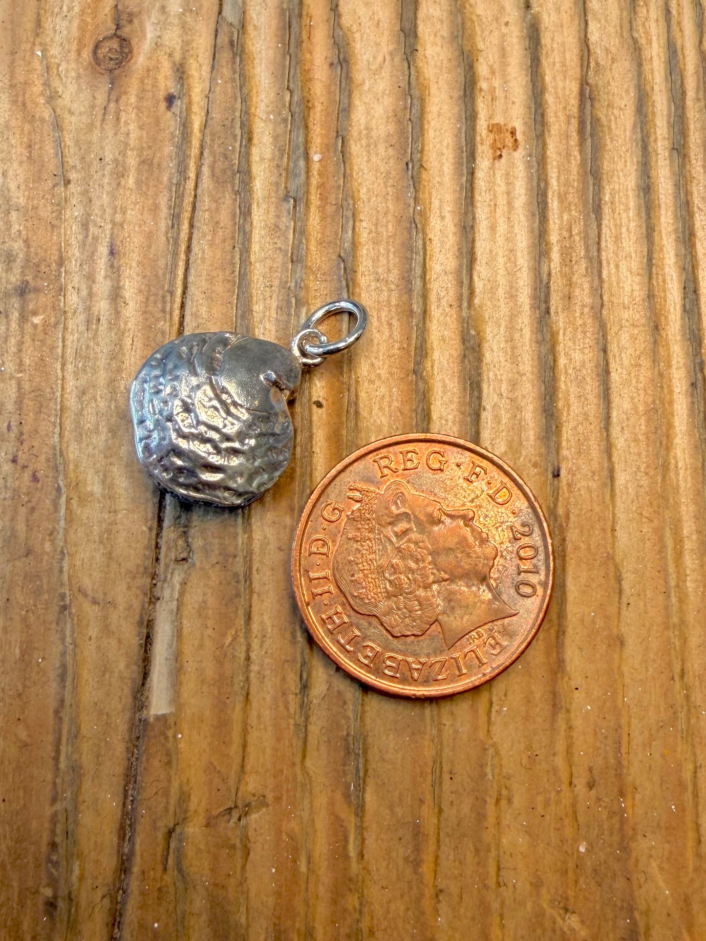 Oyster Clam Pearl Charm 925 Sterling Silver Pendant