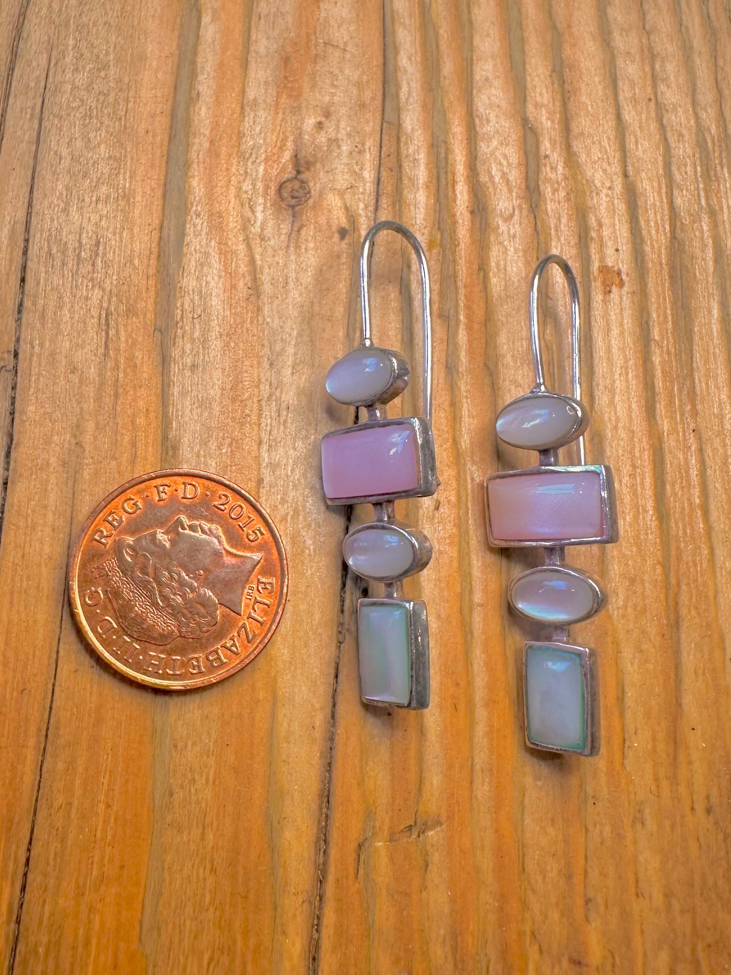 Mother of Pearl Assorted Shapes 925 Sterling Silver Earrings