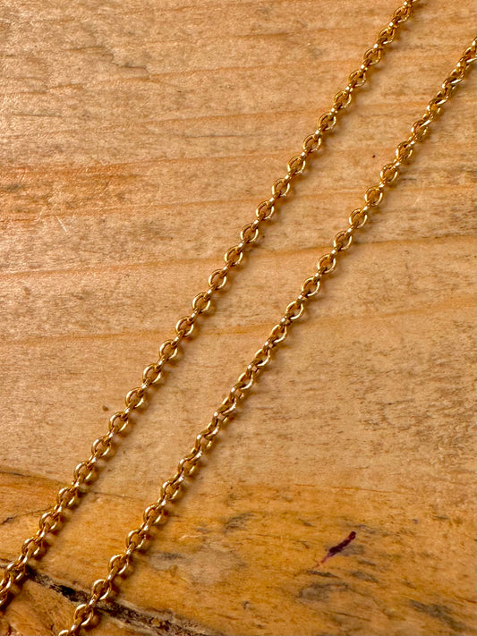 Vintage 9ct Gold Belcher Chain 20.1 inch Necklace