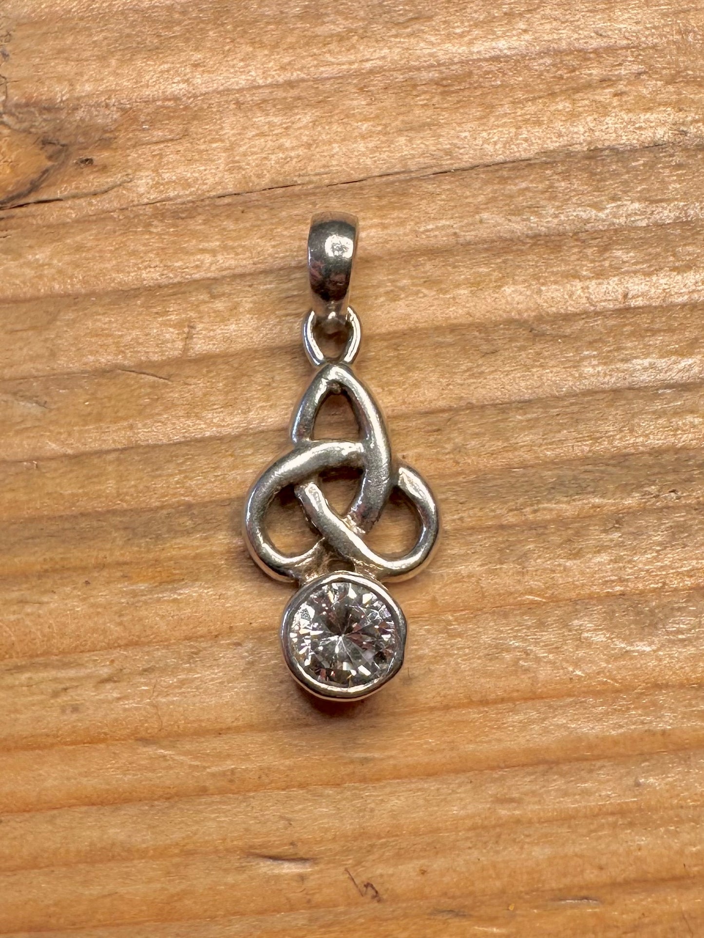 Celtic CZ 925 Sterling Silver Pendant