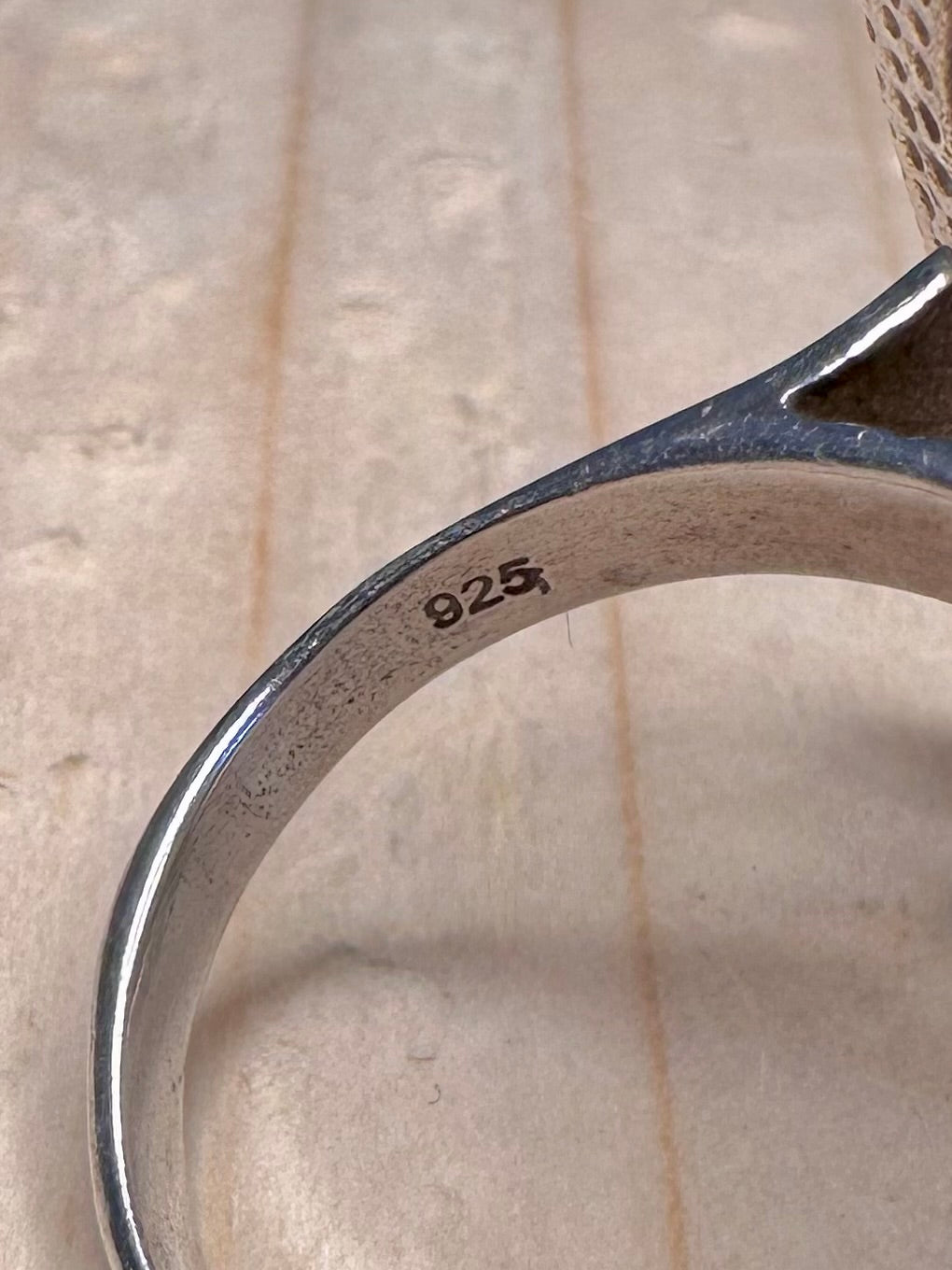 Large Spiral 925 Sterling Silver Size Q Ring