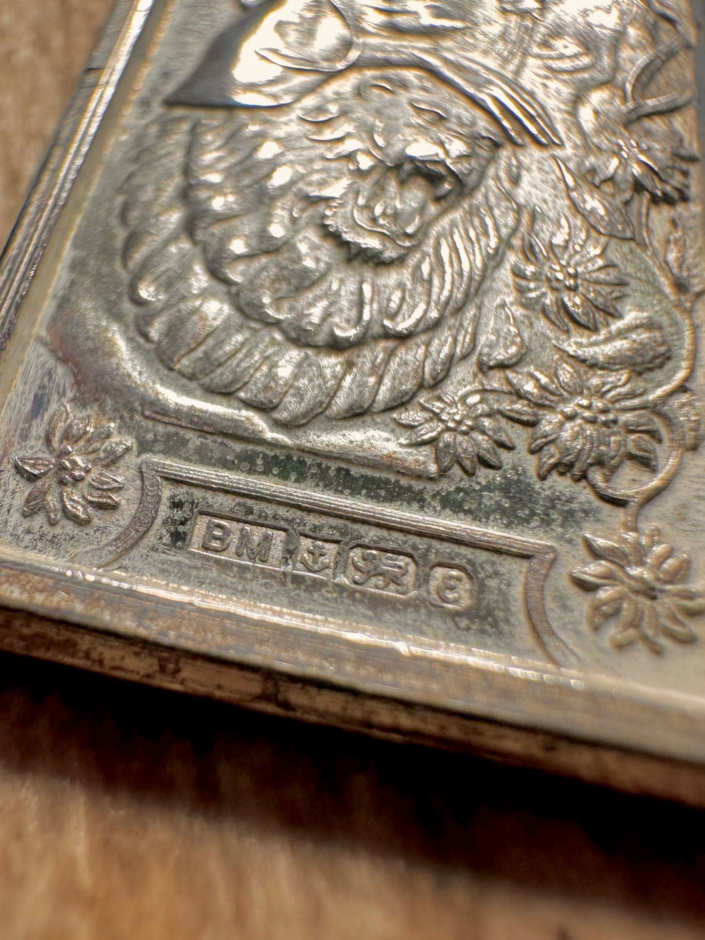 Vintage 1979 Art Nouveau Women and Lion Zodiac Leo 925 Sterling Silver Pendant