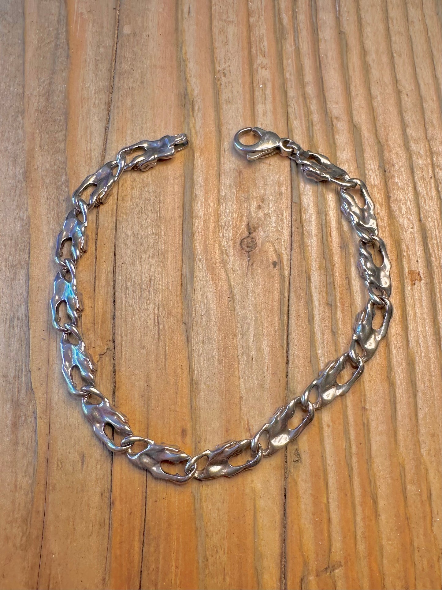 Panther Link 925 Sterling Silver 7.5 inch Bracelet