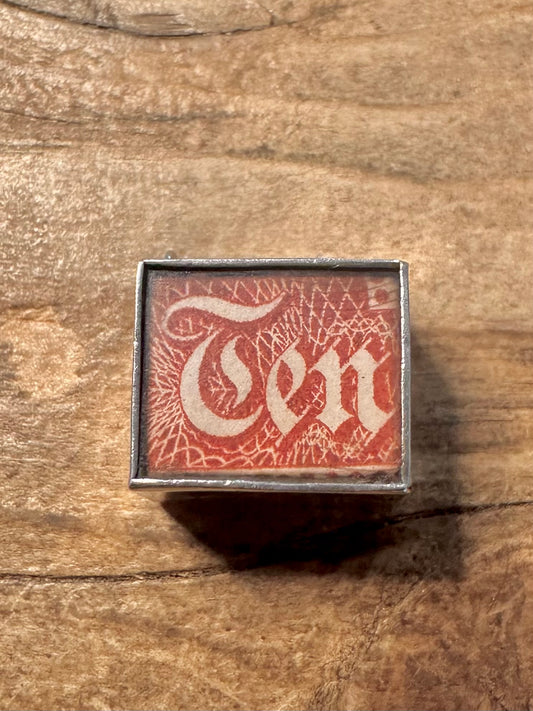 Vintage In Case of Emergency 10 Pounds 925 Silver Charm Pendant