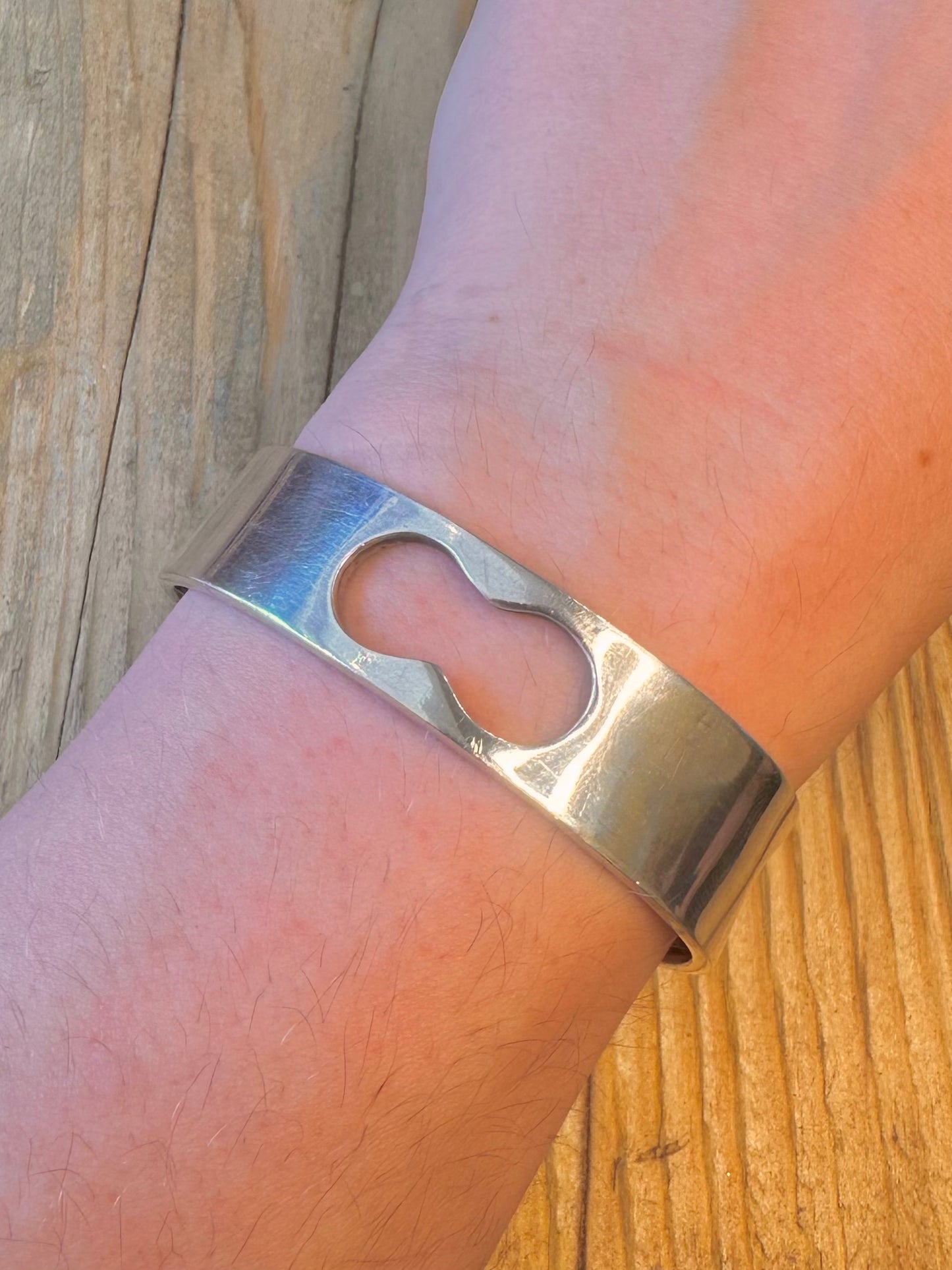 Abstract Amber Front Clasp 925 Sterling Silver Bangle