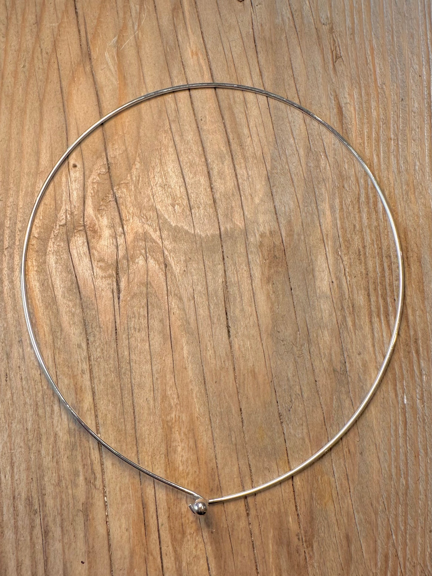 Vintage Simple Collar 925 Sterling Silver Maker CPM Necklace