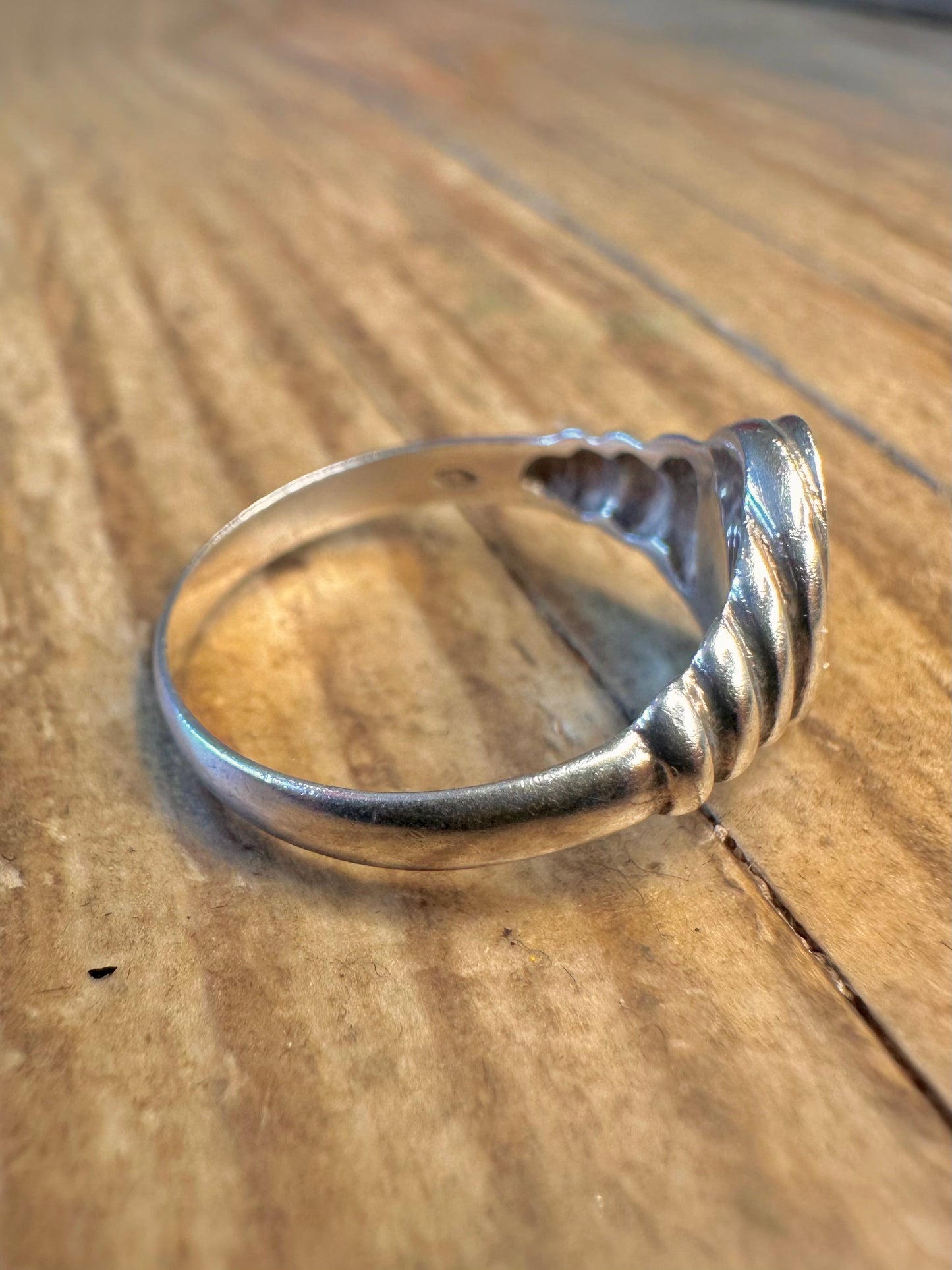 Onyx Signet 925 Sterling Silver Size N Ring