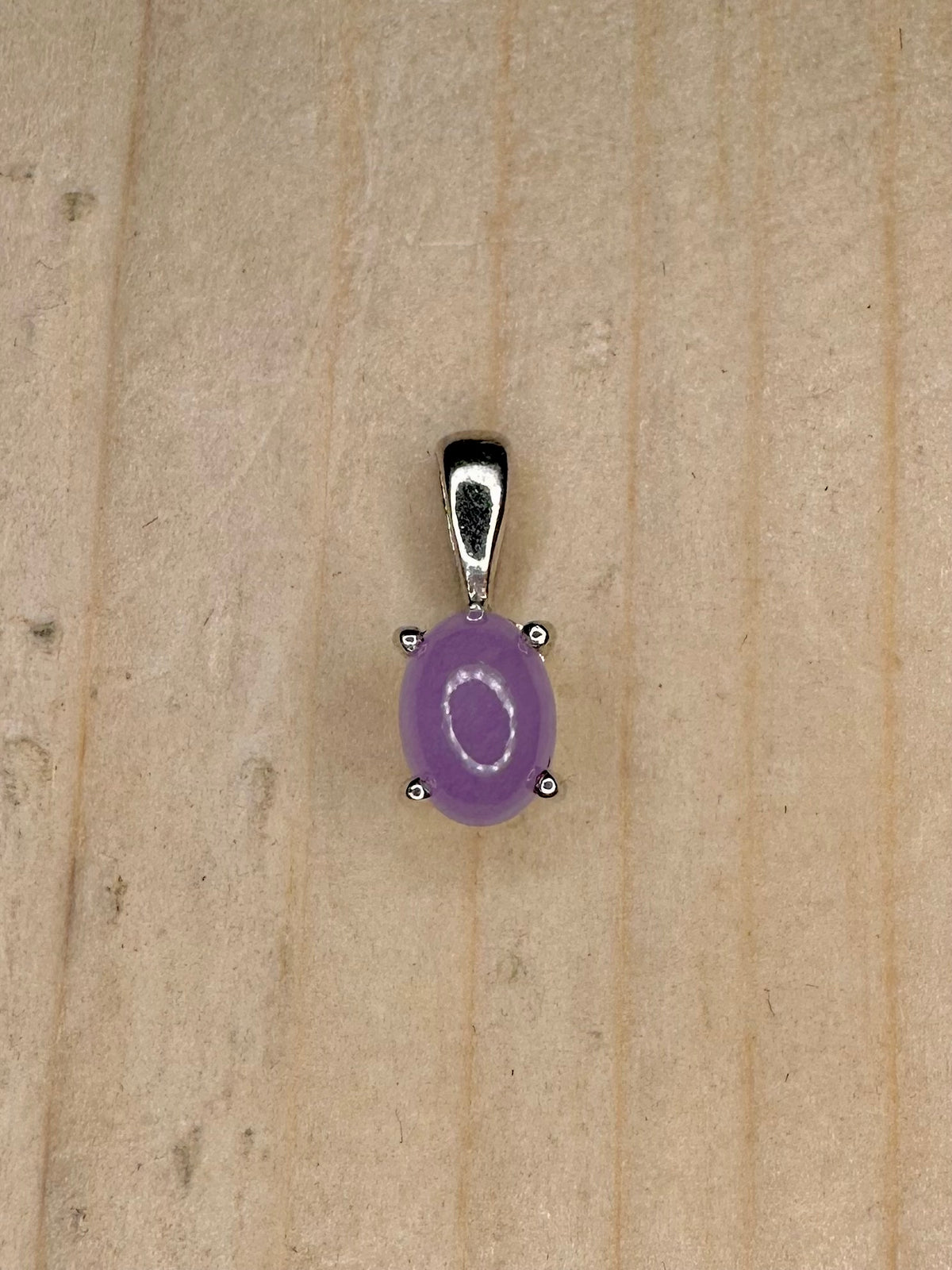 Purple Chalcedony 925 Sterling Silver Pendant