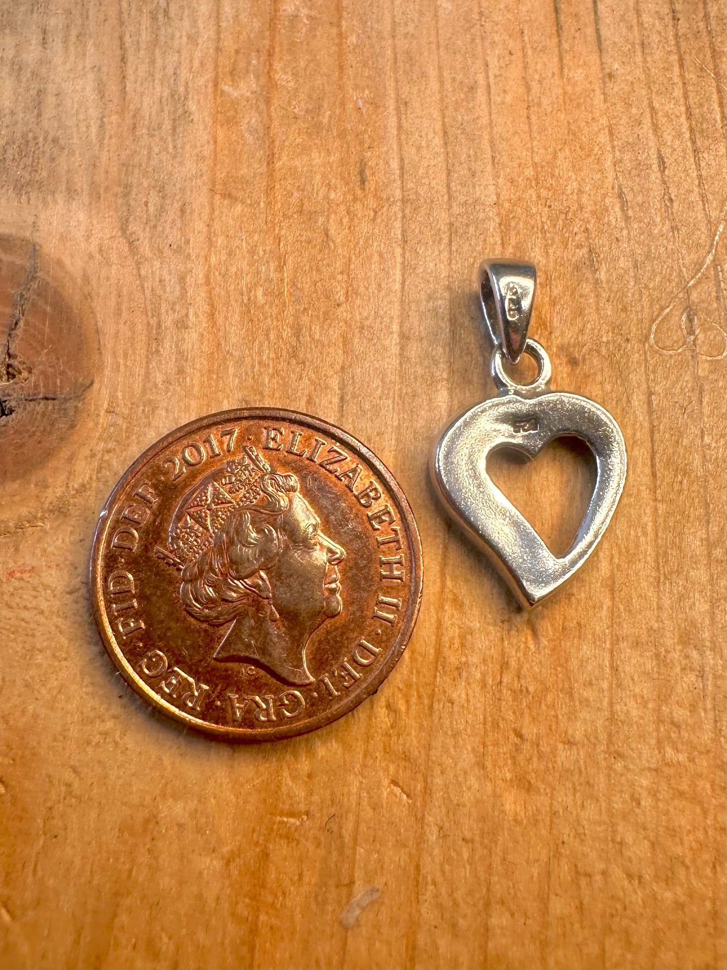 Mother of Pearl Heart 925 Sterling Silver Pendant