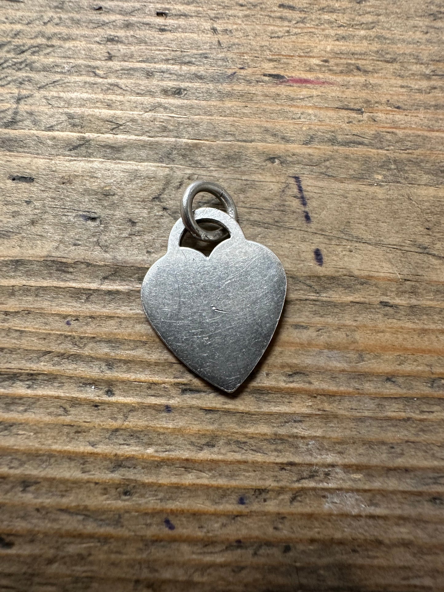 Vintage Heart 925 Silver Charm Pendant