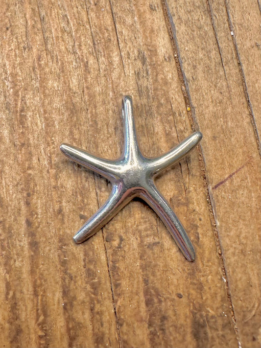 Abstract Starfish 925 Sterling Silver Pendant