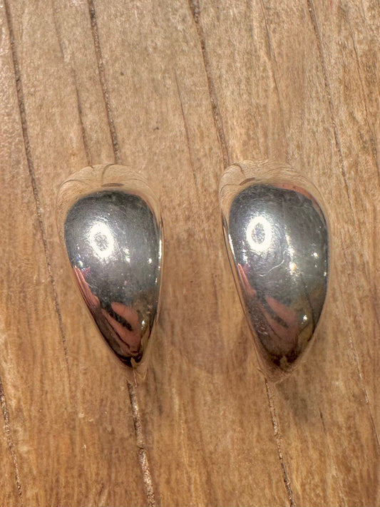 Pandora Chunky Half Hoops 925 Sterling Silver Earrings