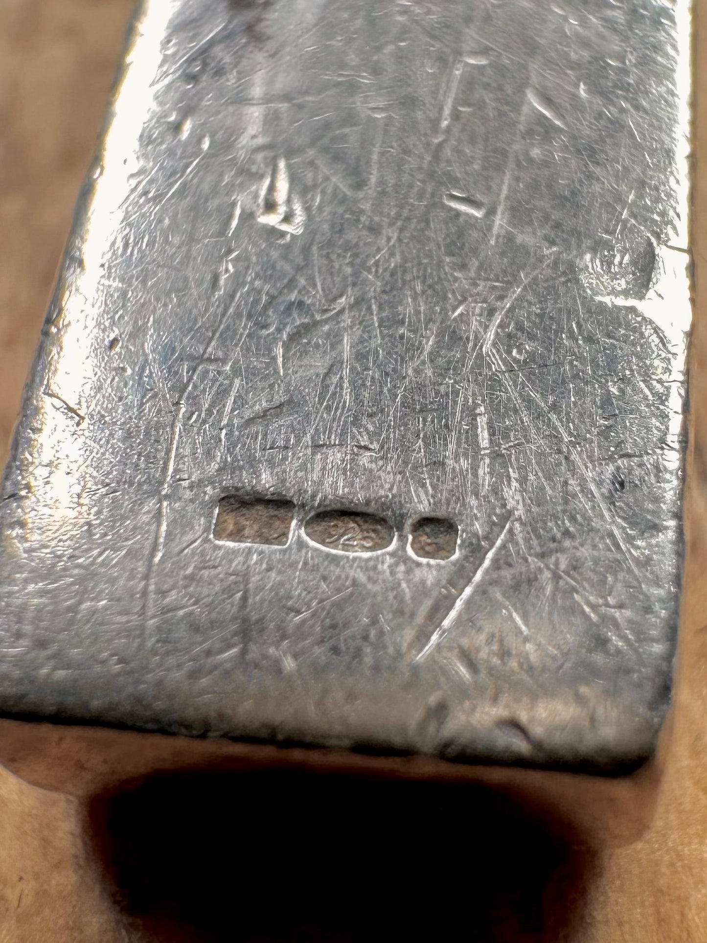 Modernist Solid Bar 925 Sterling Silver Pendant