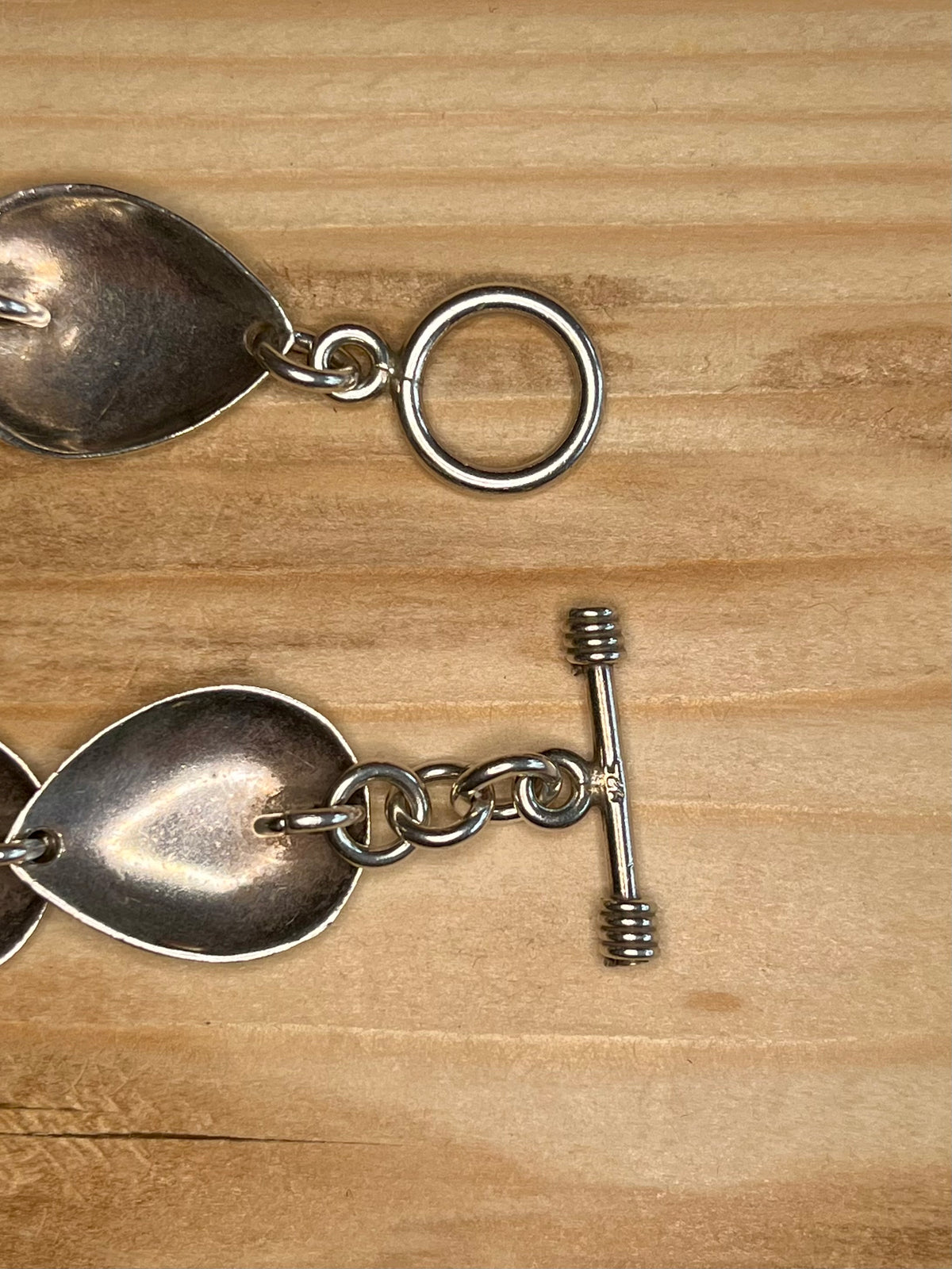 Turtle Shell Textured 925 Sterling Silver 7.5 Inch Bracelet