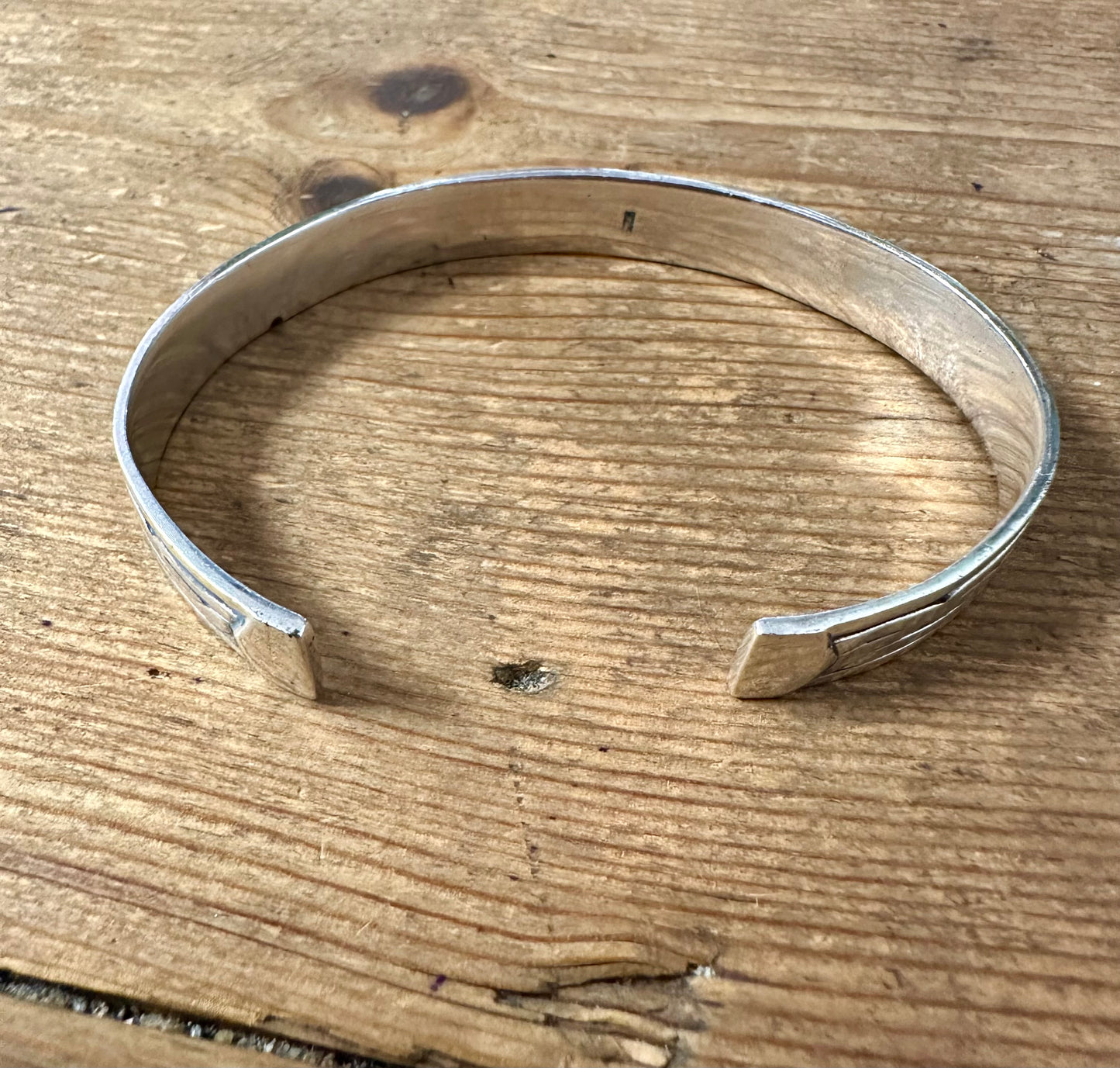 Vintage Tribal Cuff 925 Silver Bangle