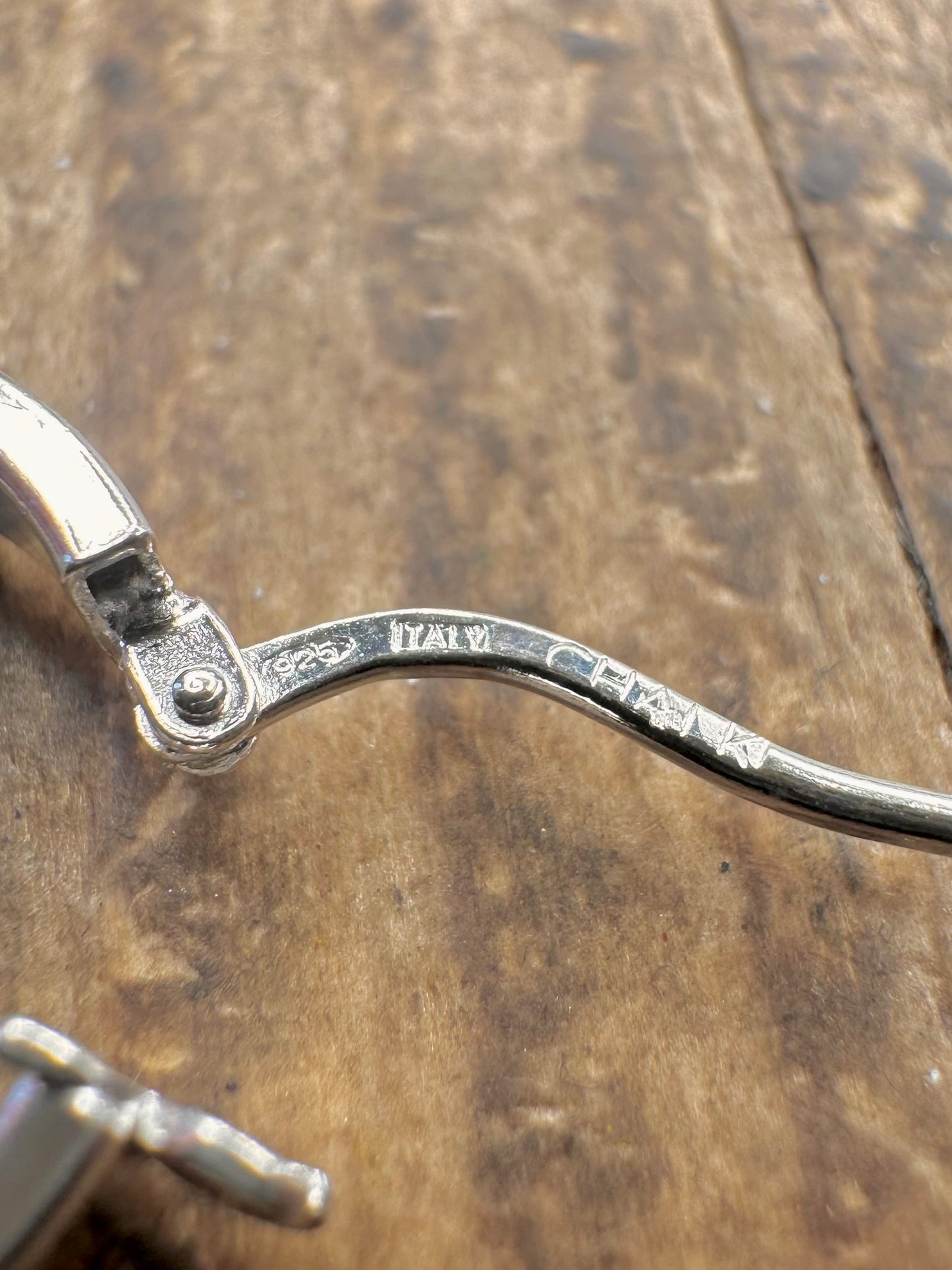 Chunky Hoops Italy 925 Sterling Silver Earrings