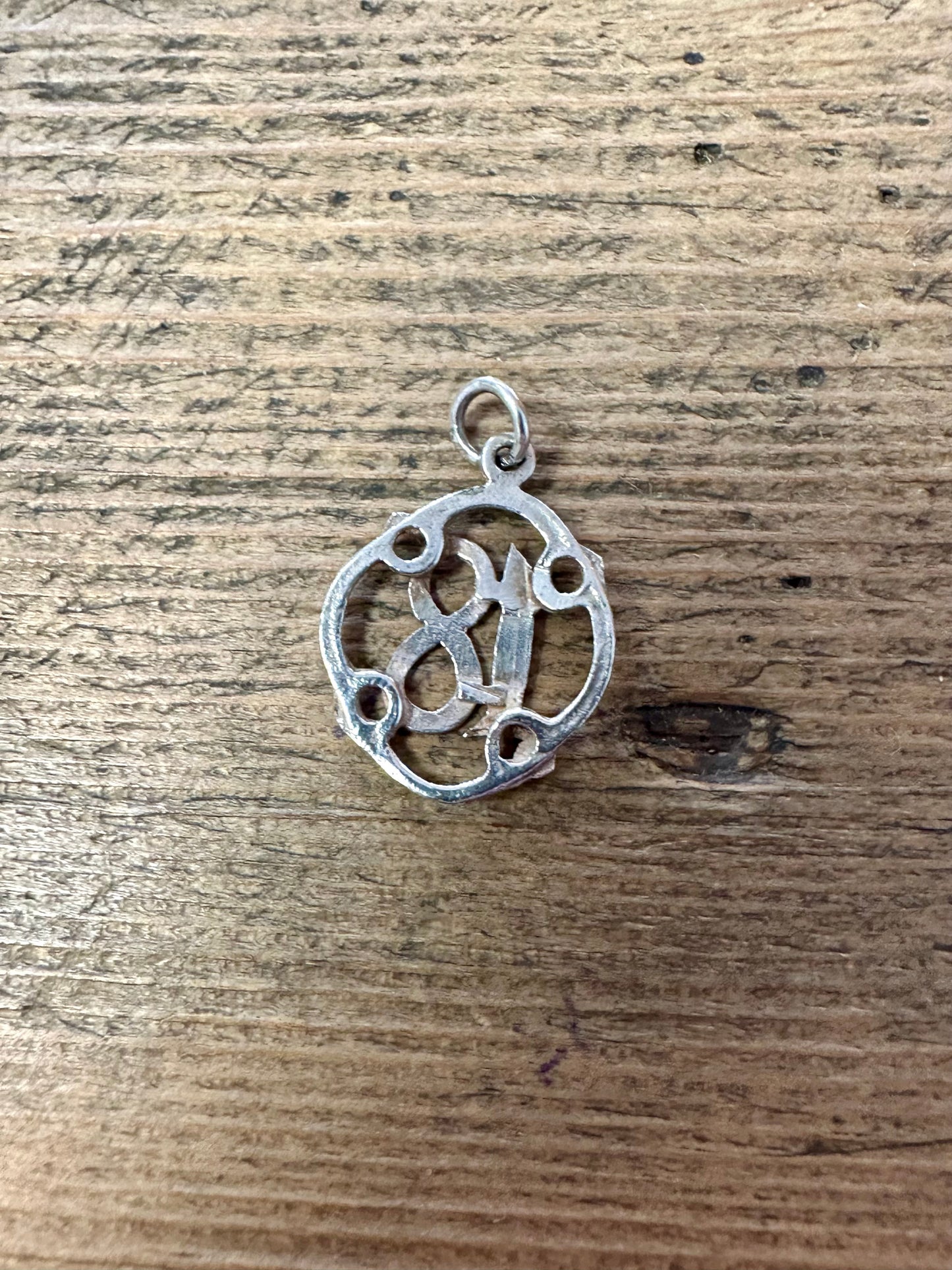 Vintage 18 Number 925 Silver Pendant