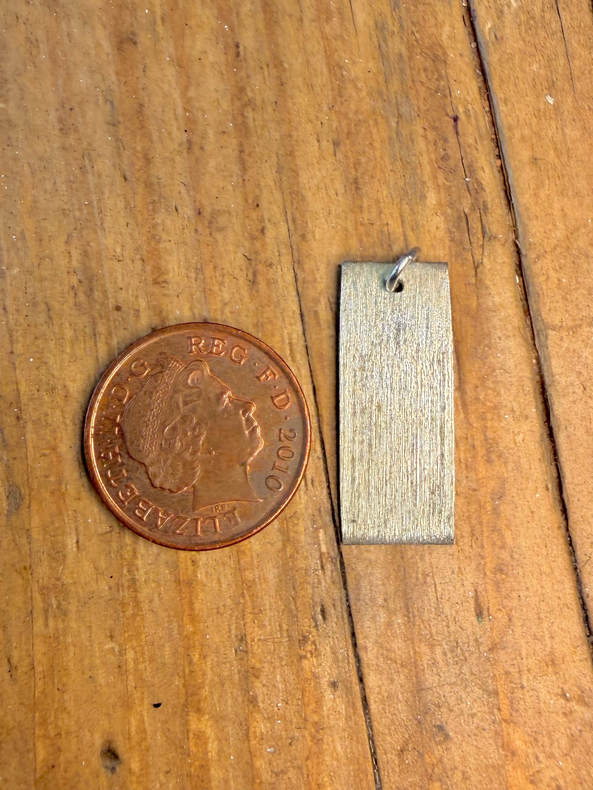 Ingot 1978 Maker RP Birmingham 925 Sterling Silver Pendant