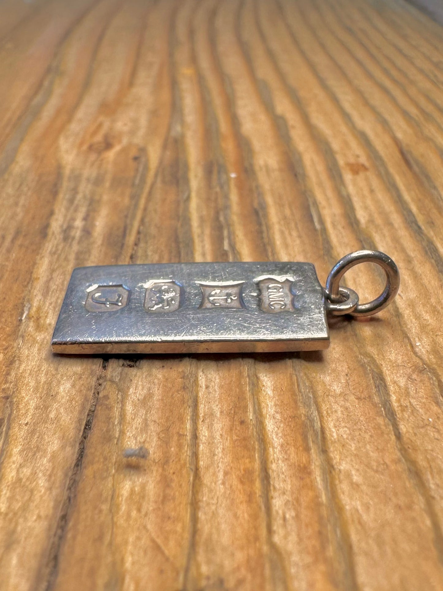 Ingot 1980 Maker GMC Birmingham 926 Sterling Silver Pendant