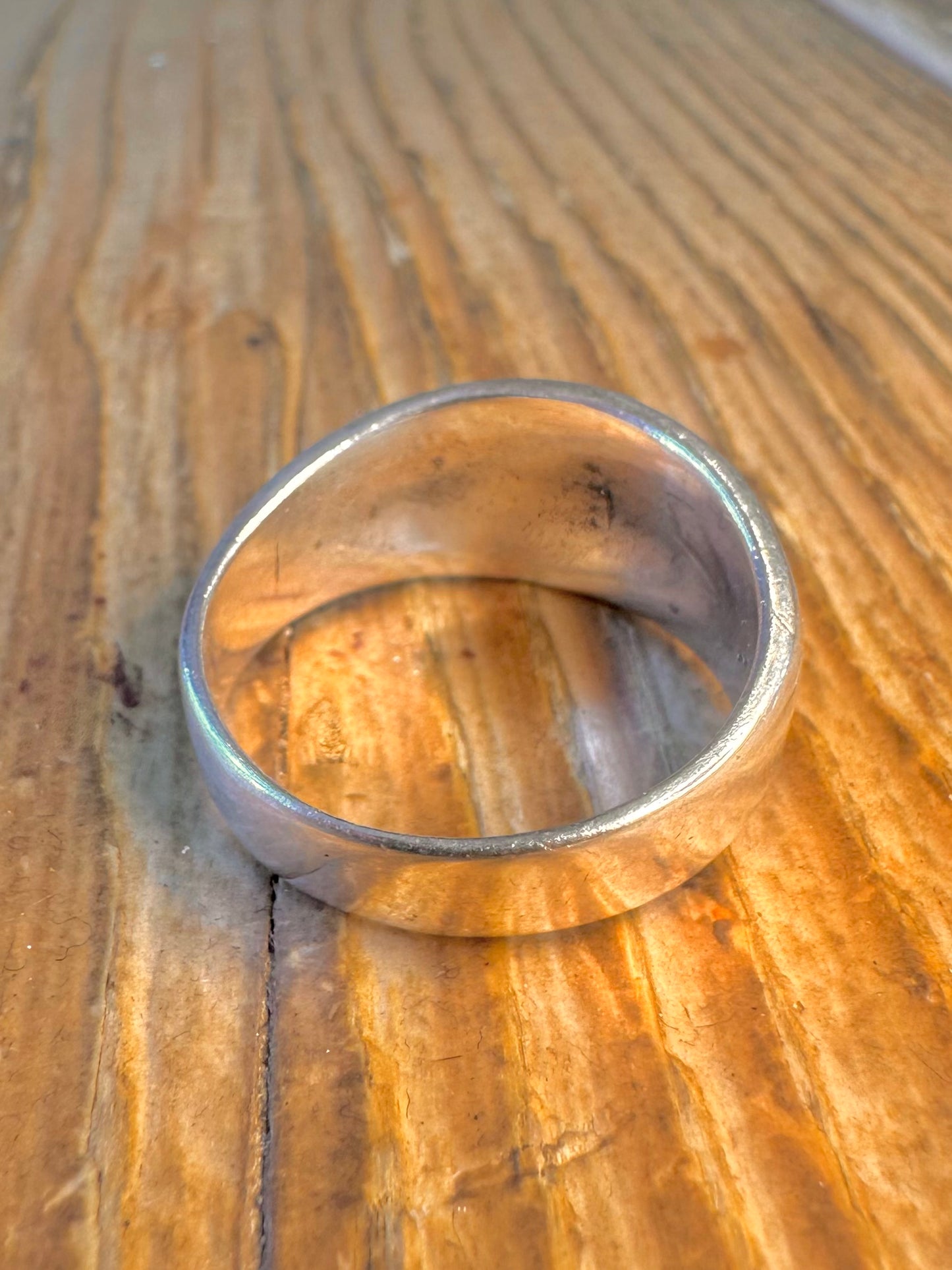 Wide Intricate Design 925 Sterling Silver Size W Ring