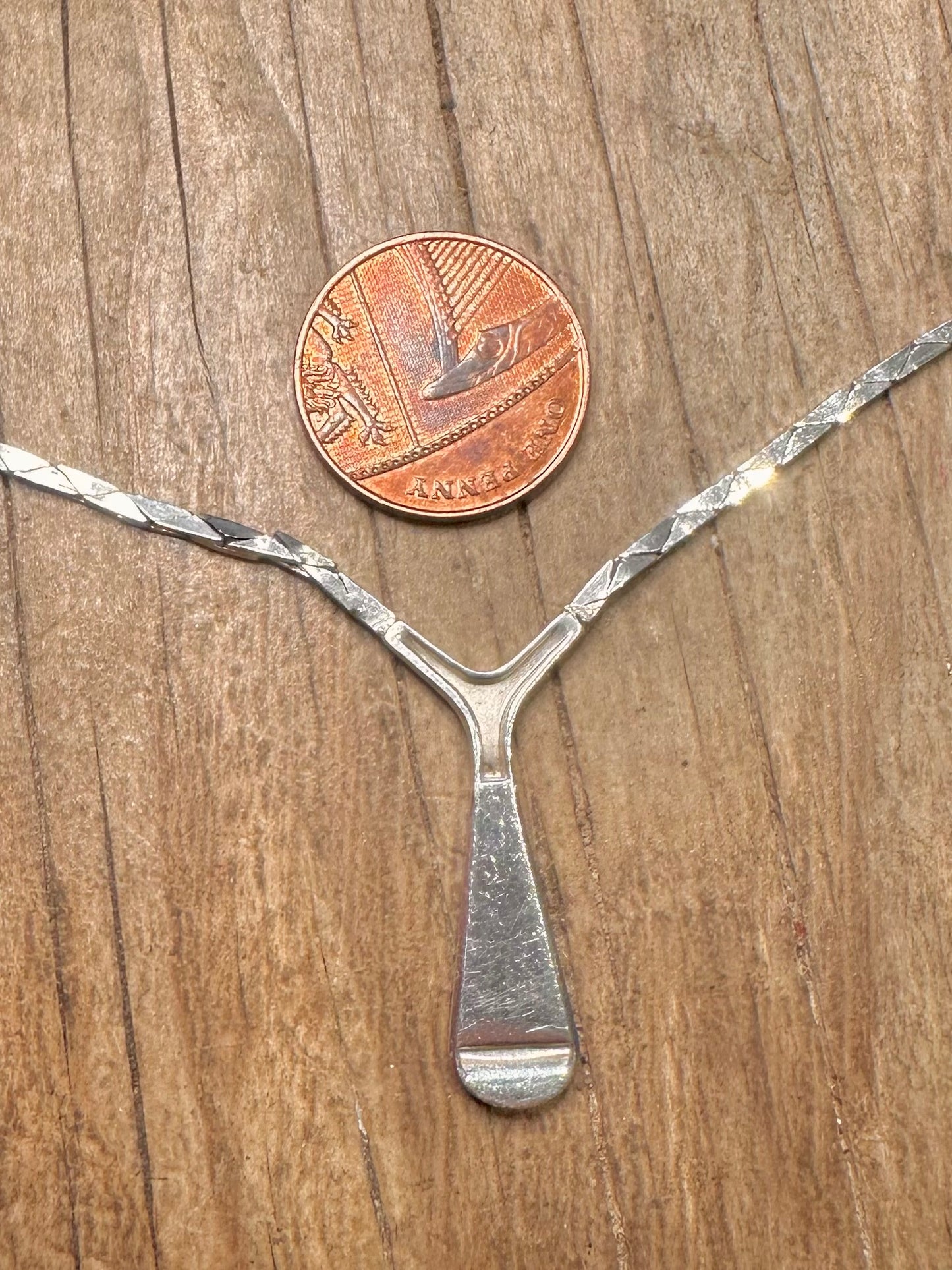 Vintage 1978 Onyx einzigartige flache Gliederkette aus 925er Sterlingsilber, 40 cm lang