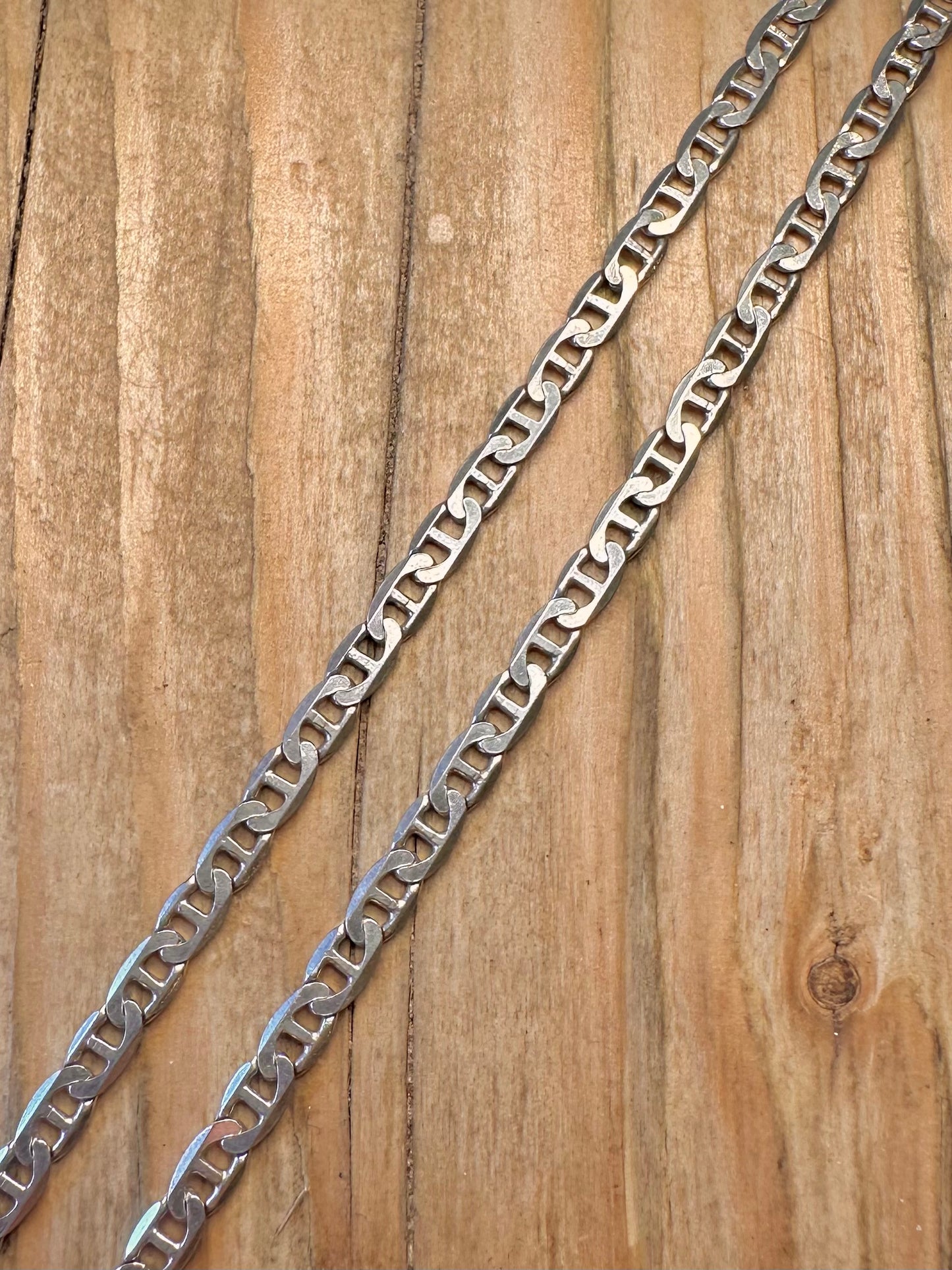 Mariner Chain Italian 925 Sterling Silver 19.75 inch Necklace
