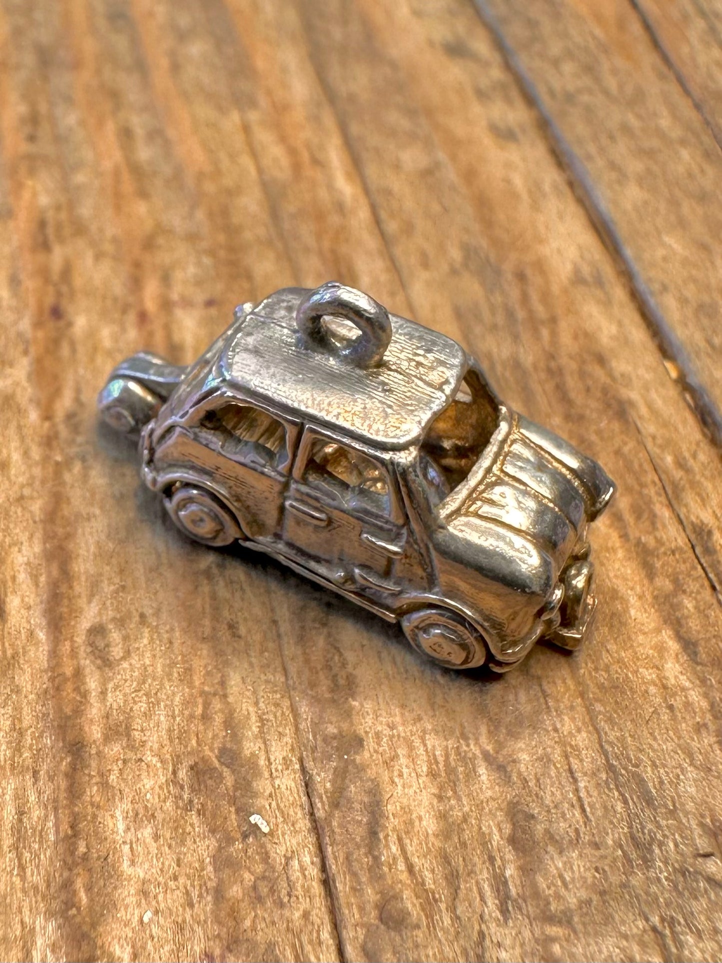 Mini Car Opening 925 Sterling Silver Charm Pendant