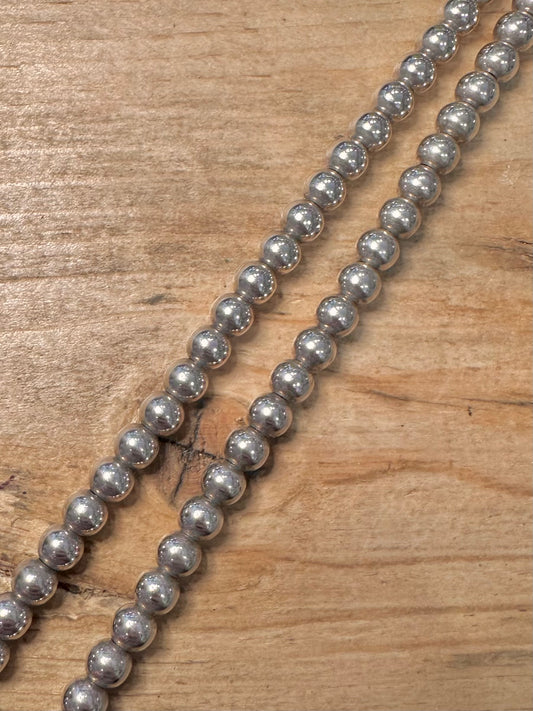 Vintage Chunky Ball Chain 925 Silver 17 inch Necklace