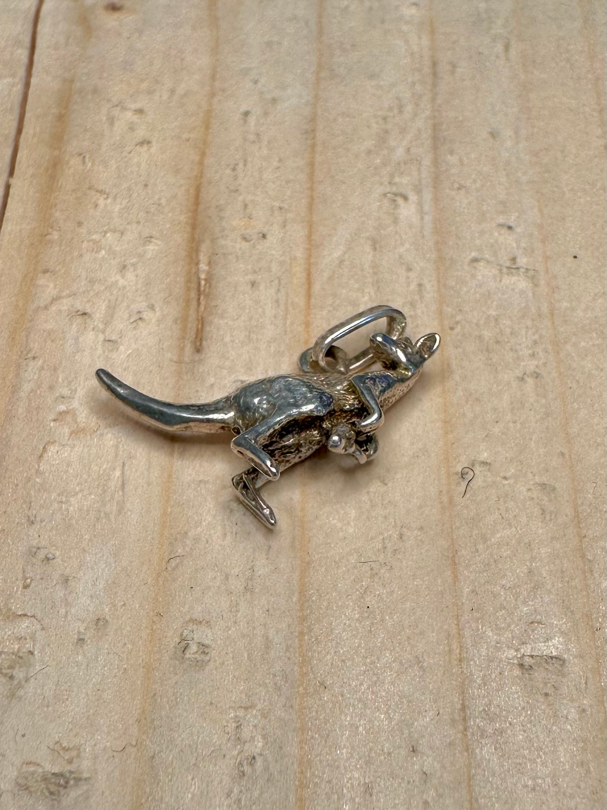 Kangaroo Charm 925 Sterling Silver Pendant