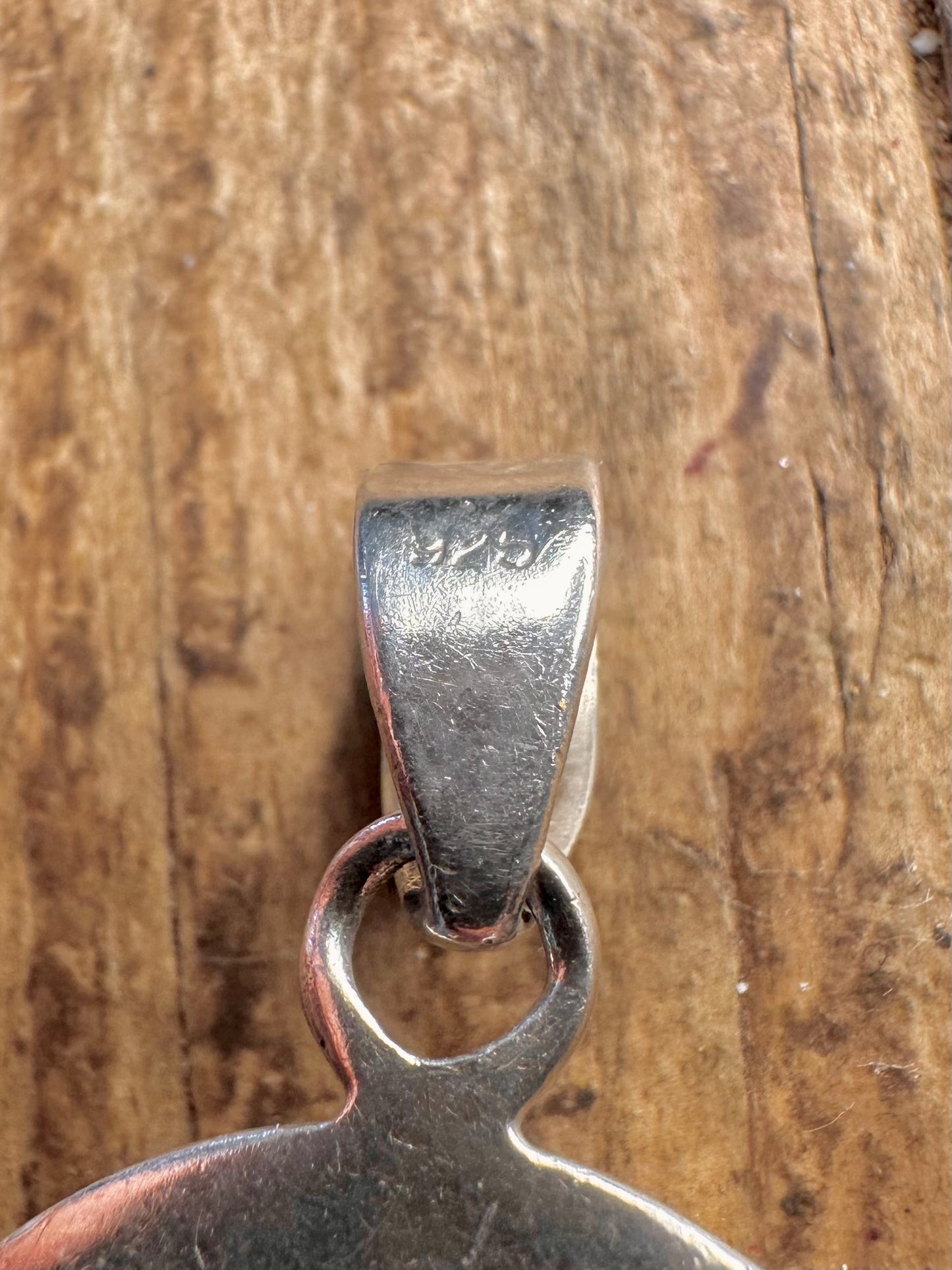 Moonstone Circle 925 Sterling Silver Pendant