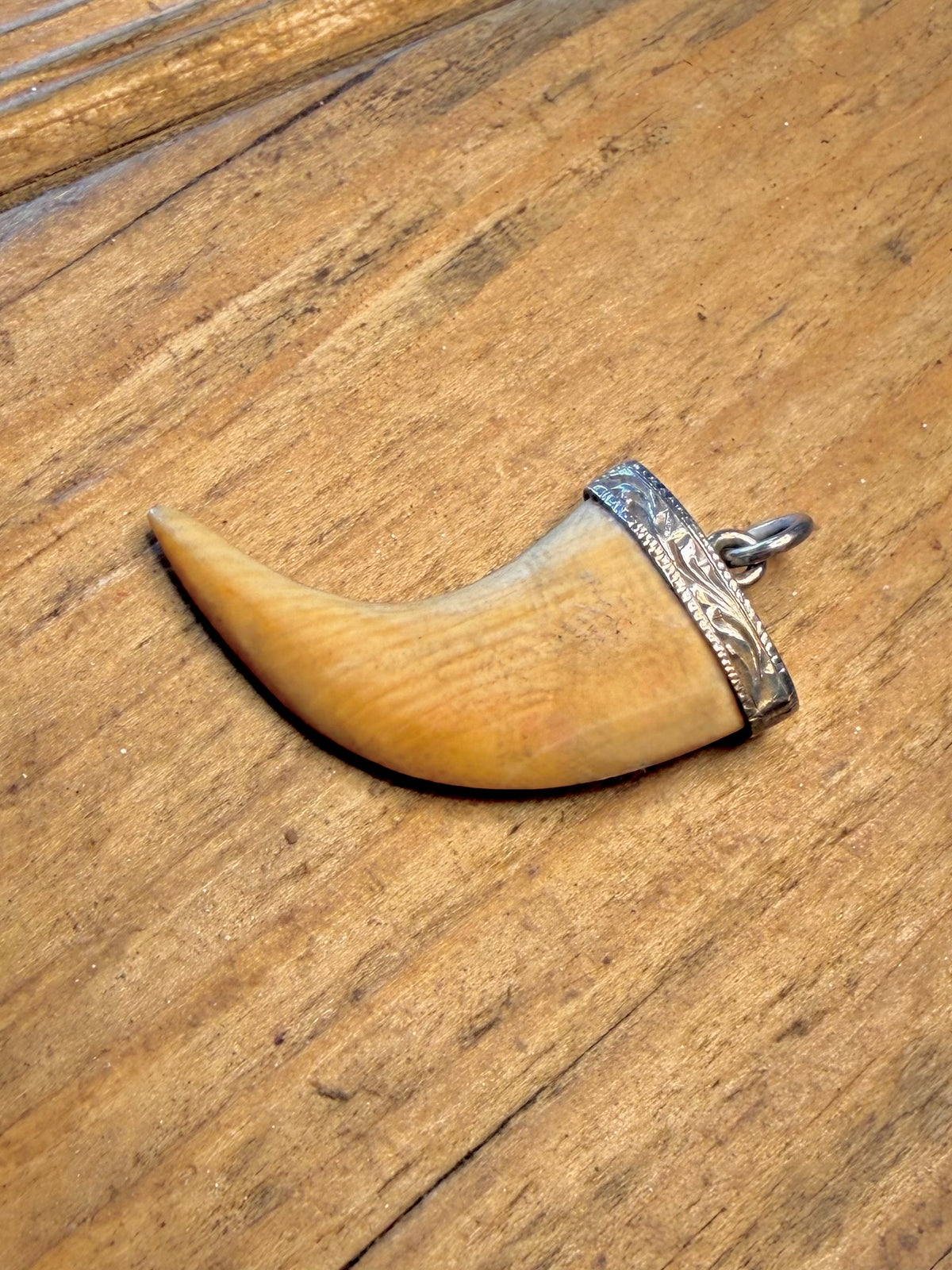 Claw Shape Engraved 925 Sterling Silver Pendant