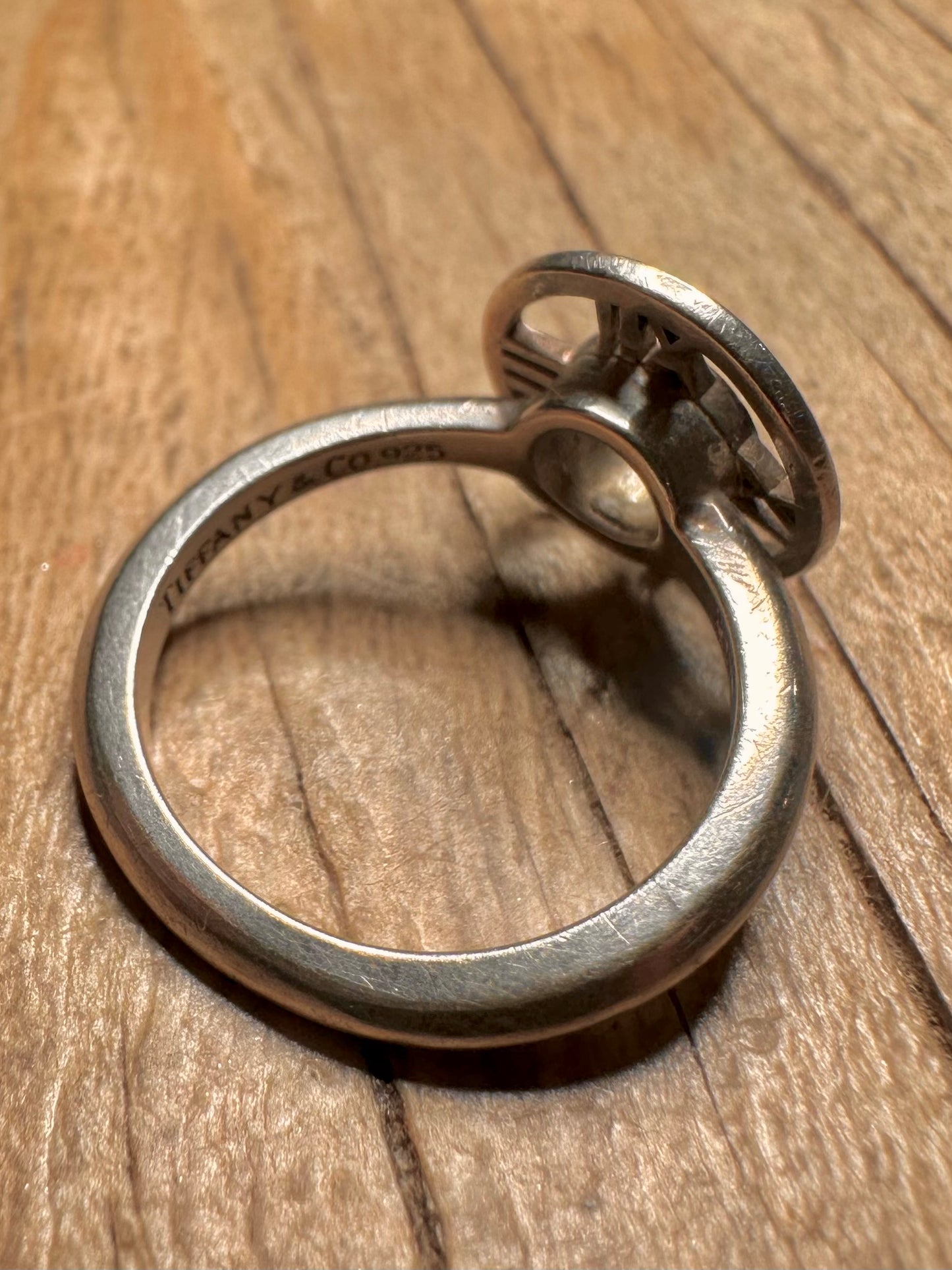 Tiffany & Co Atlas 2003 925 Sterling Silver Size L1/2 Ring