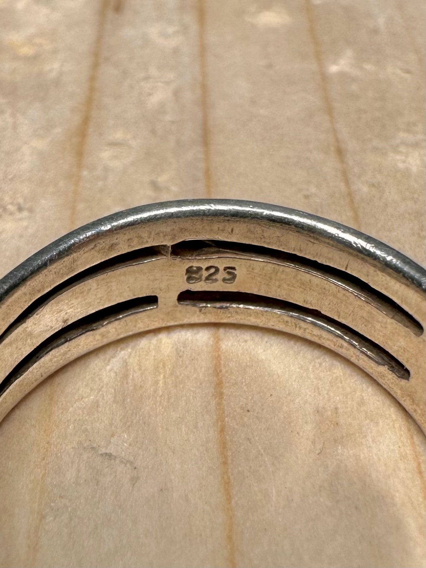 Jump Ring Band 925 Sterling Silver Size V Ring