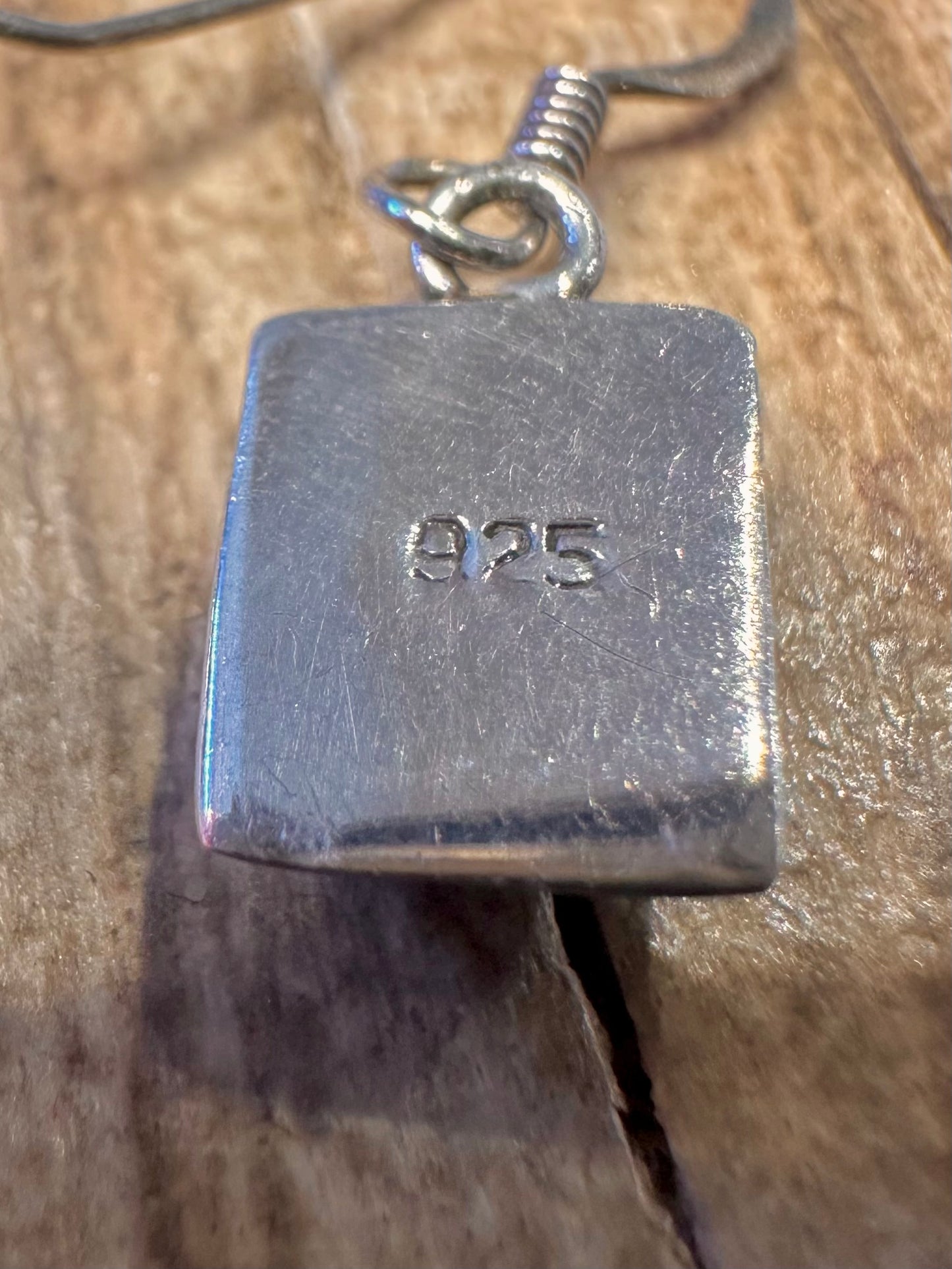 Moderne quadratische Ohrhänger aus 925 Sterling Silber