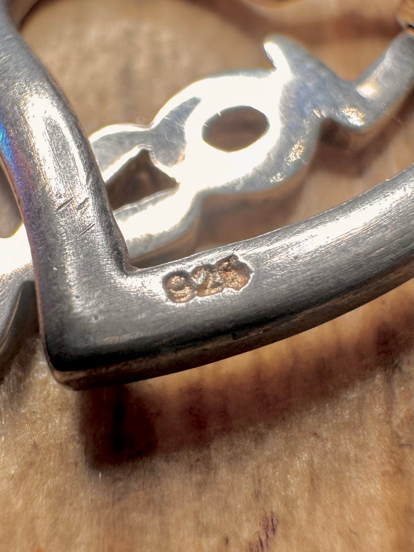 Vintage Heart Love White CZ Stone 925 Sterling Silver Pendant