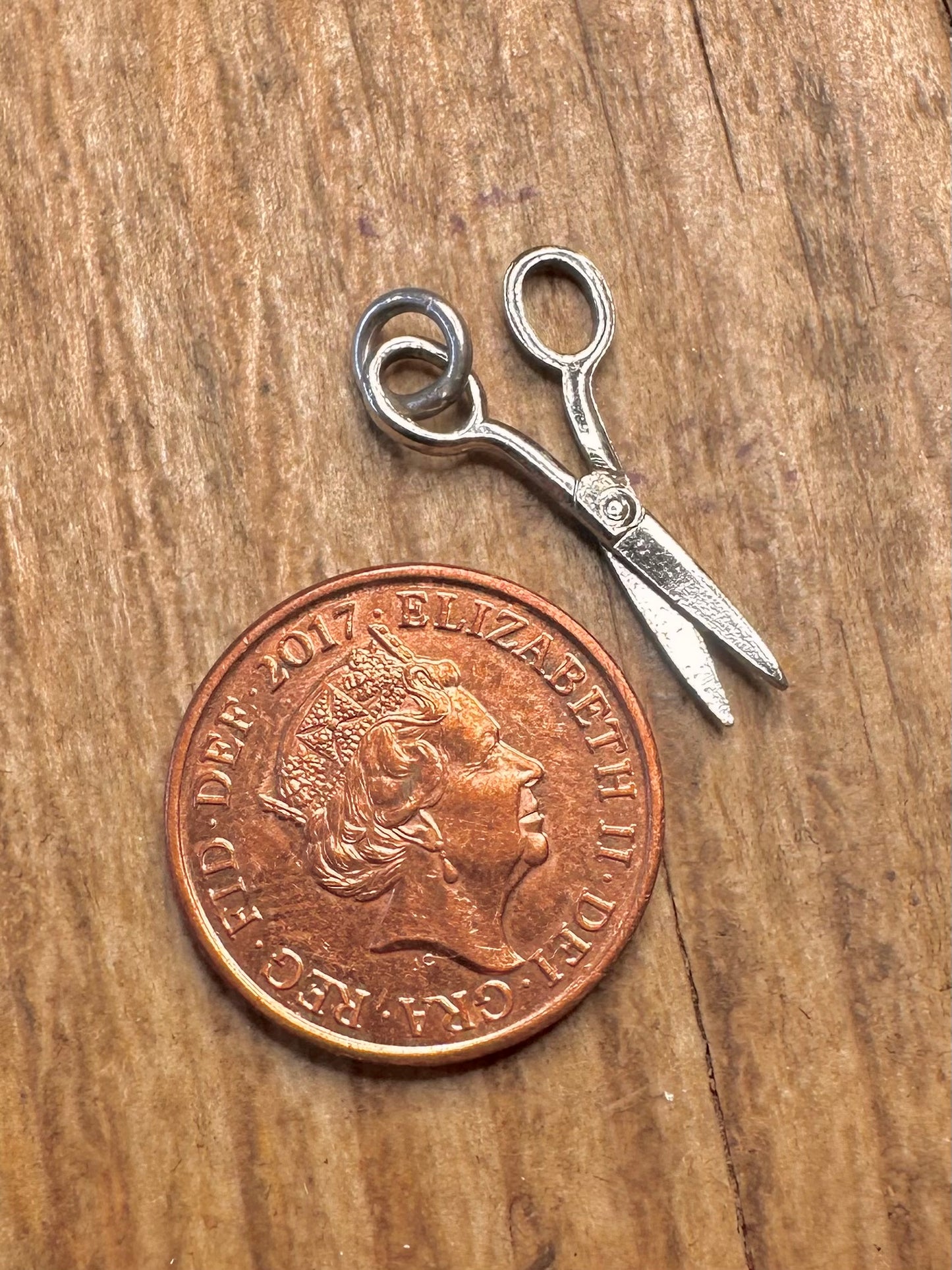 Gelenkschere 925 Sterling Silber Charm-Anhänger