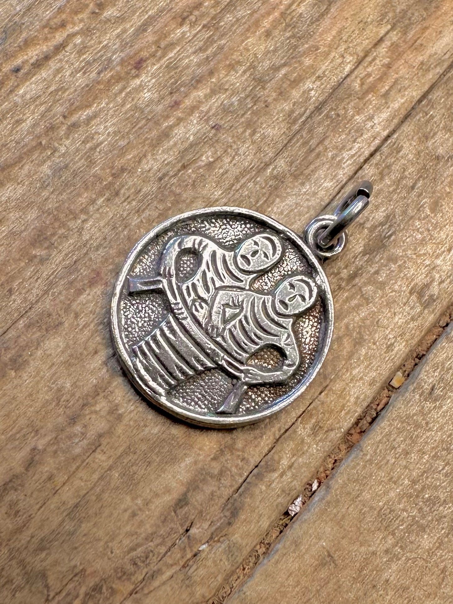 Gemini Sternzeichenkreis 925 Sterling Silber Anhänger